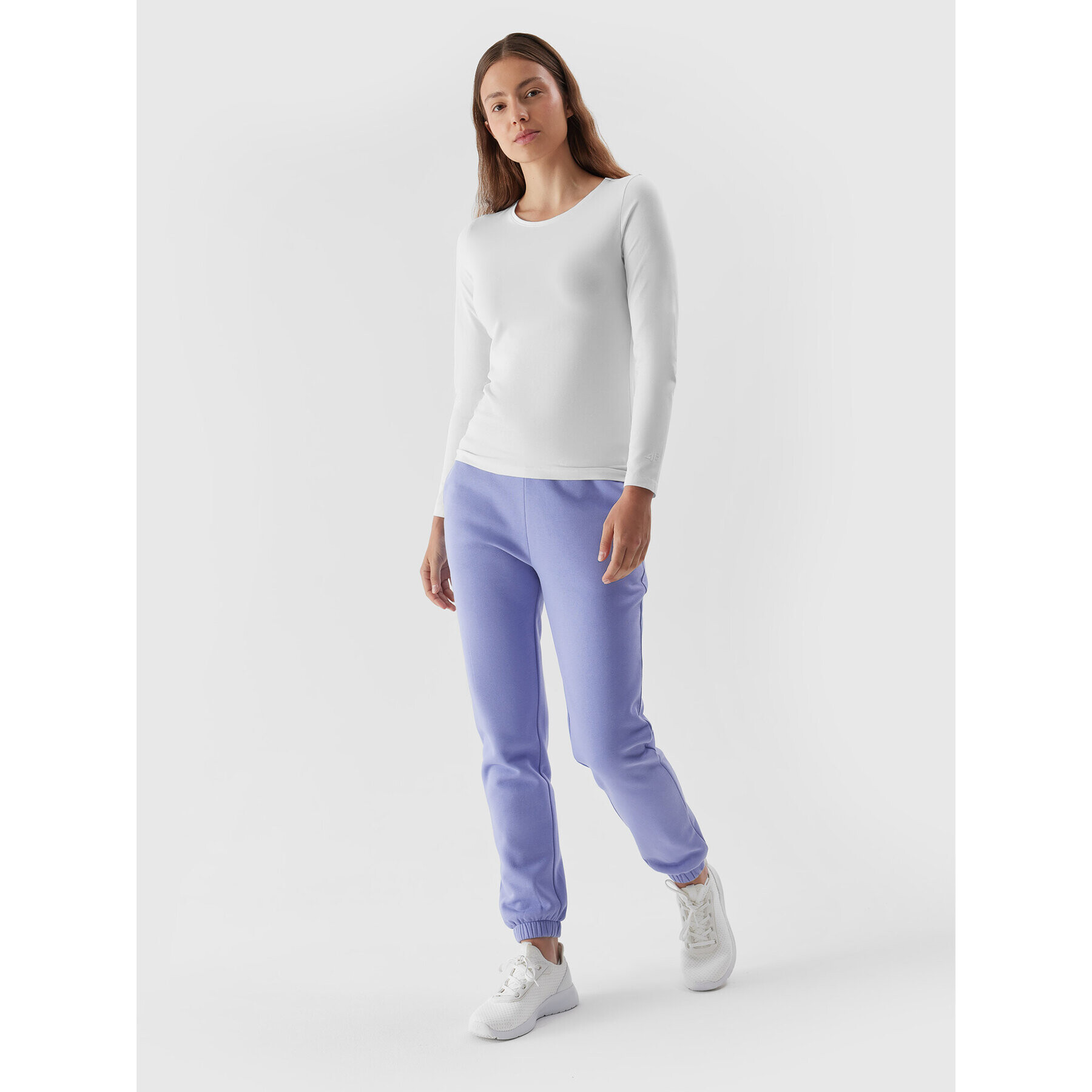 4F Блуза AW23TLONF167 Бял Slim Fit - Pepit.bg