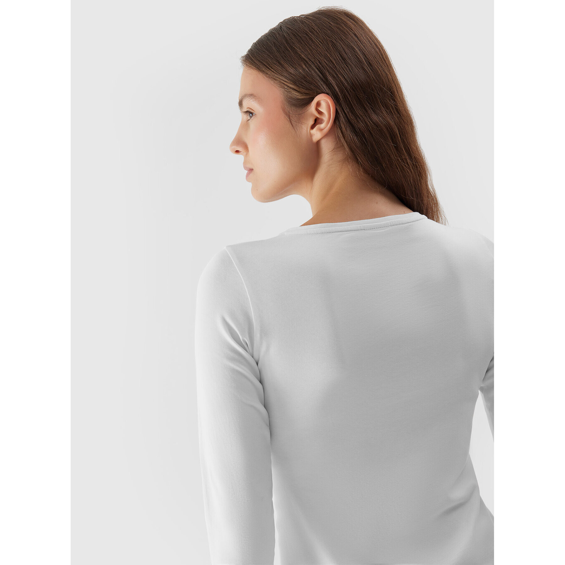 4F Блуза AW23TLONF167 Бял Slim Fit - Pepit.bg