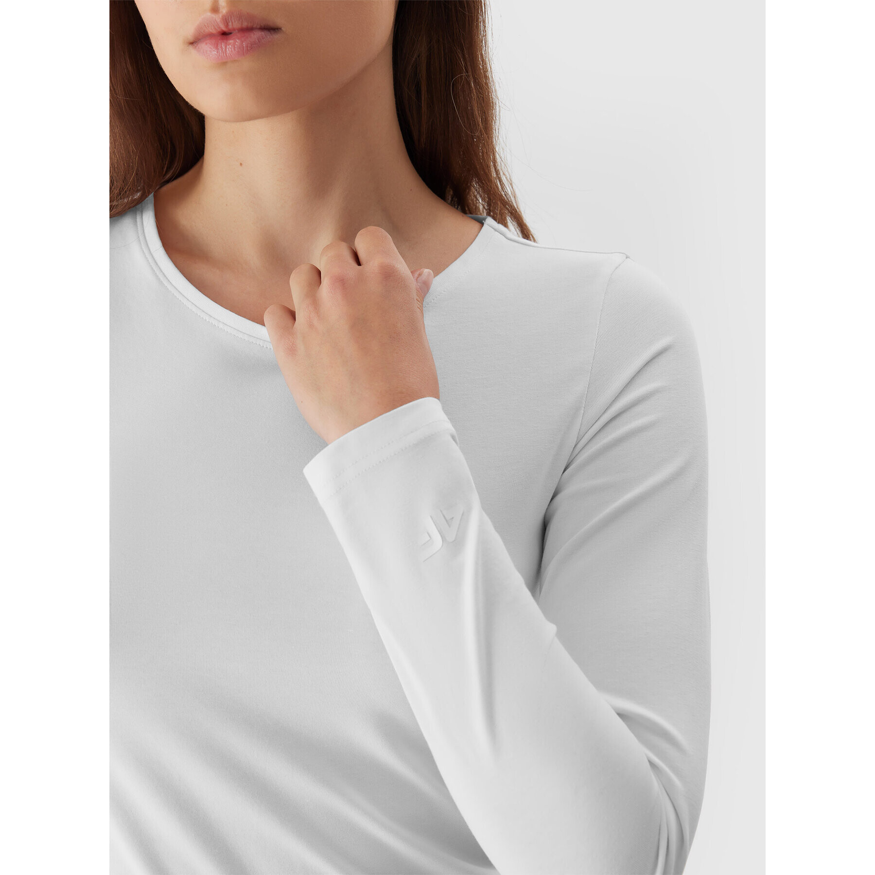 4F Блуза AW23TLONF167 Бял Slim Fit - Pepit.bg