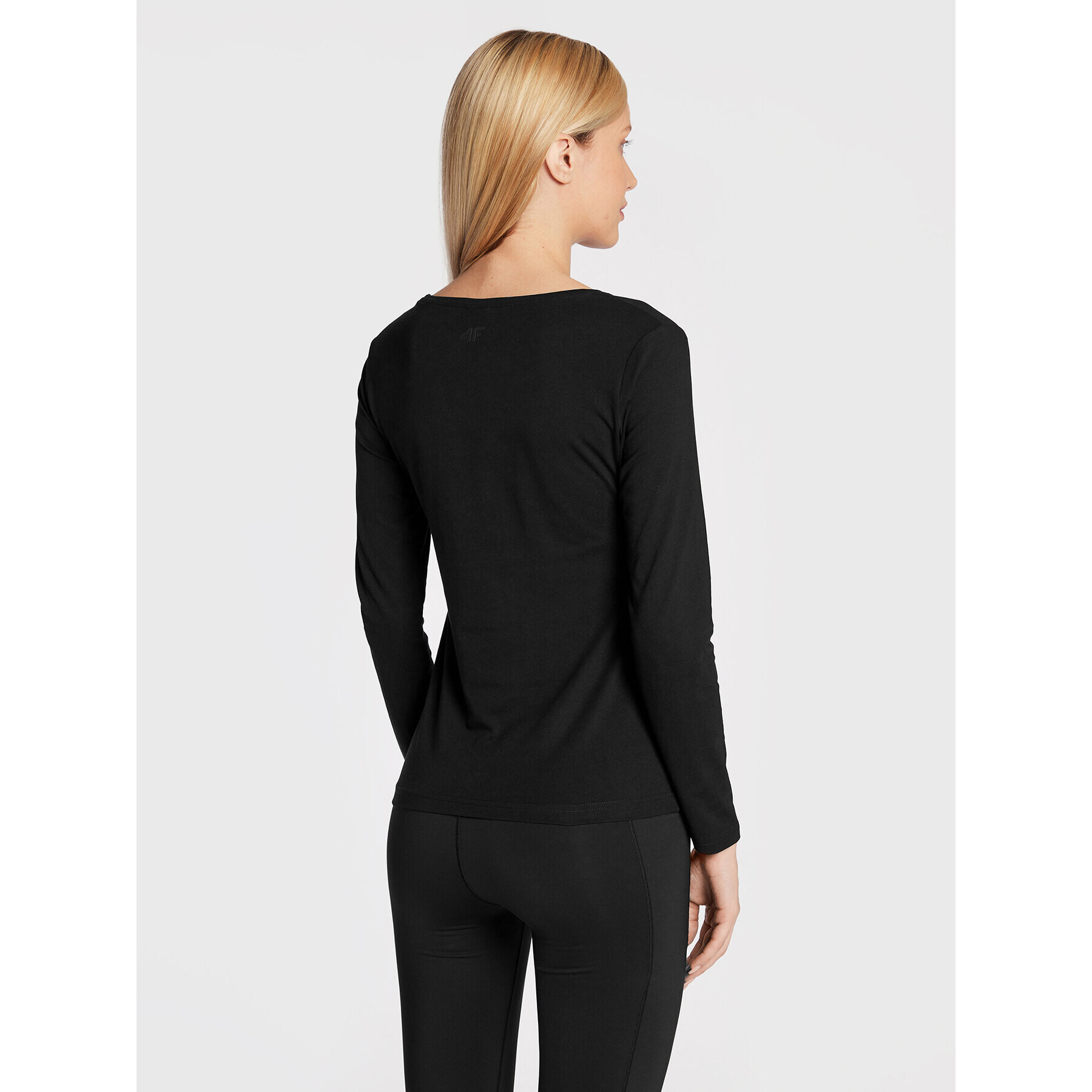 4F Блуза H4Z22-TSDL350 Черен Slim Fit - Pepit.bg