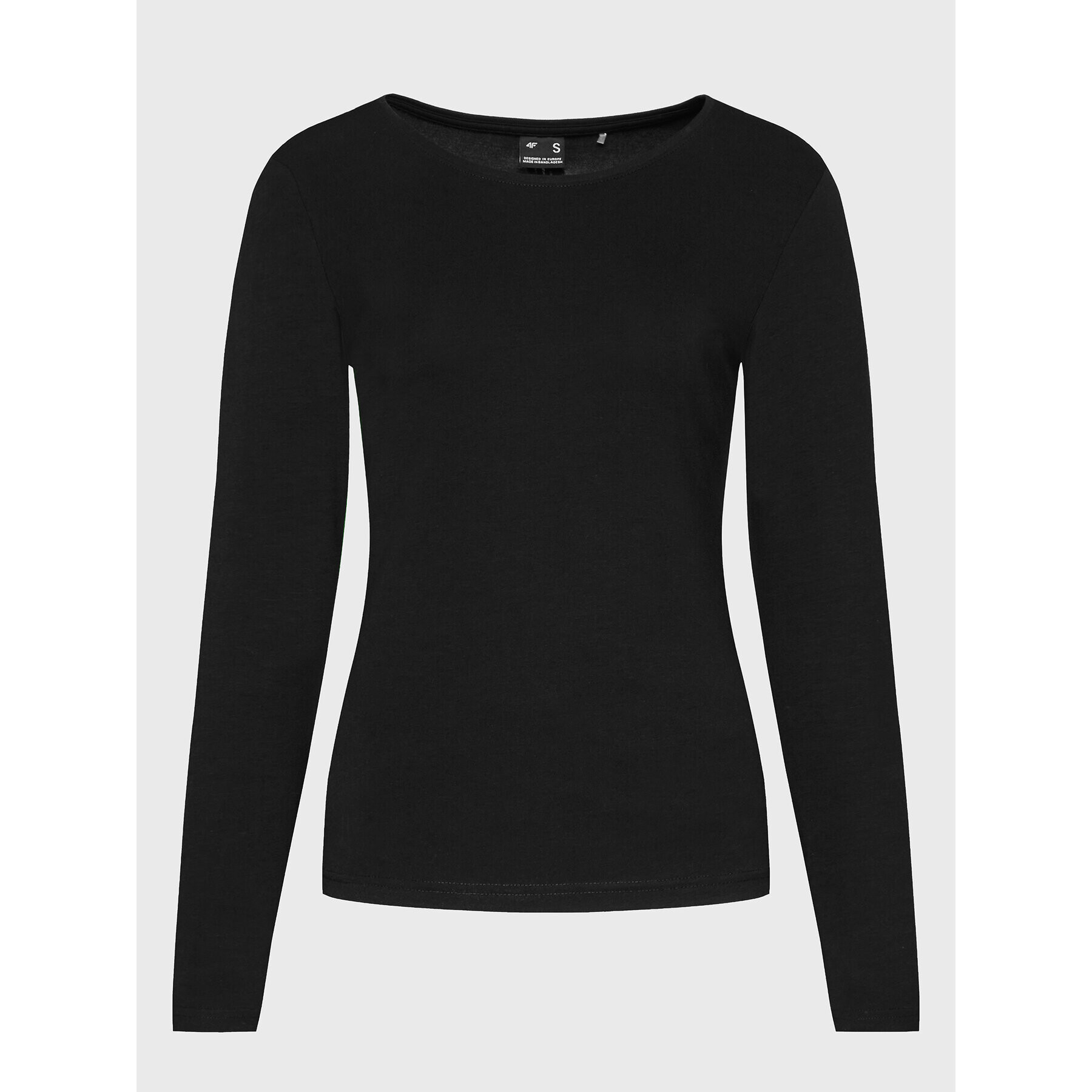 4F Блуза H4Z22-TSDL350 Черен Slim Fit - Pepit.bg