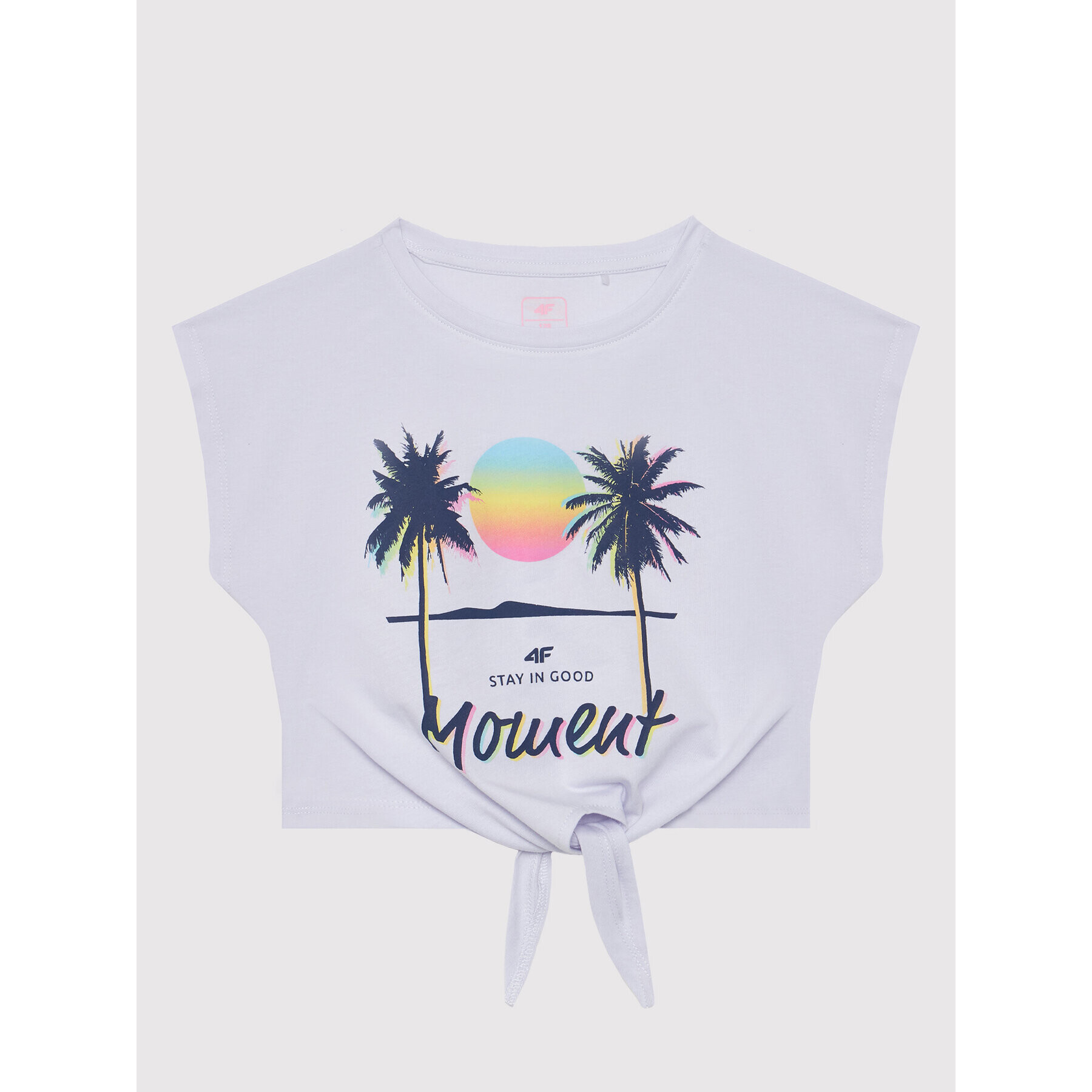 4F Блуза HJL22-JTSD009 Виолетов Cropped Fit - Pepit.bg