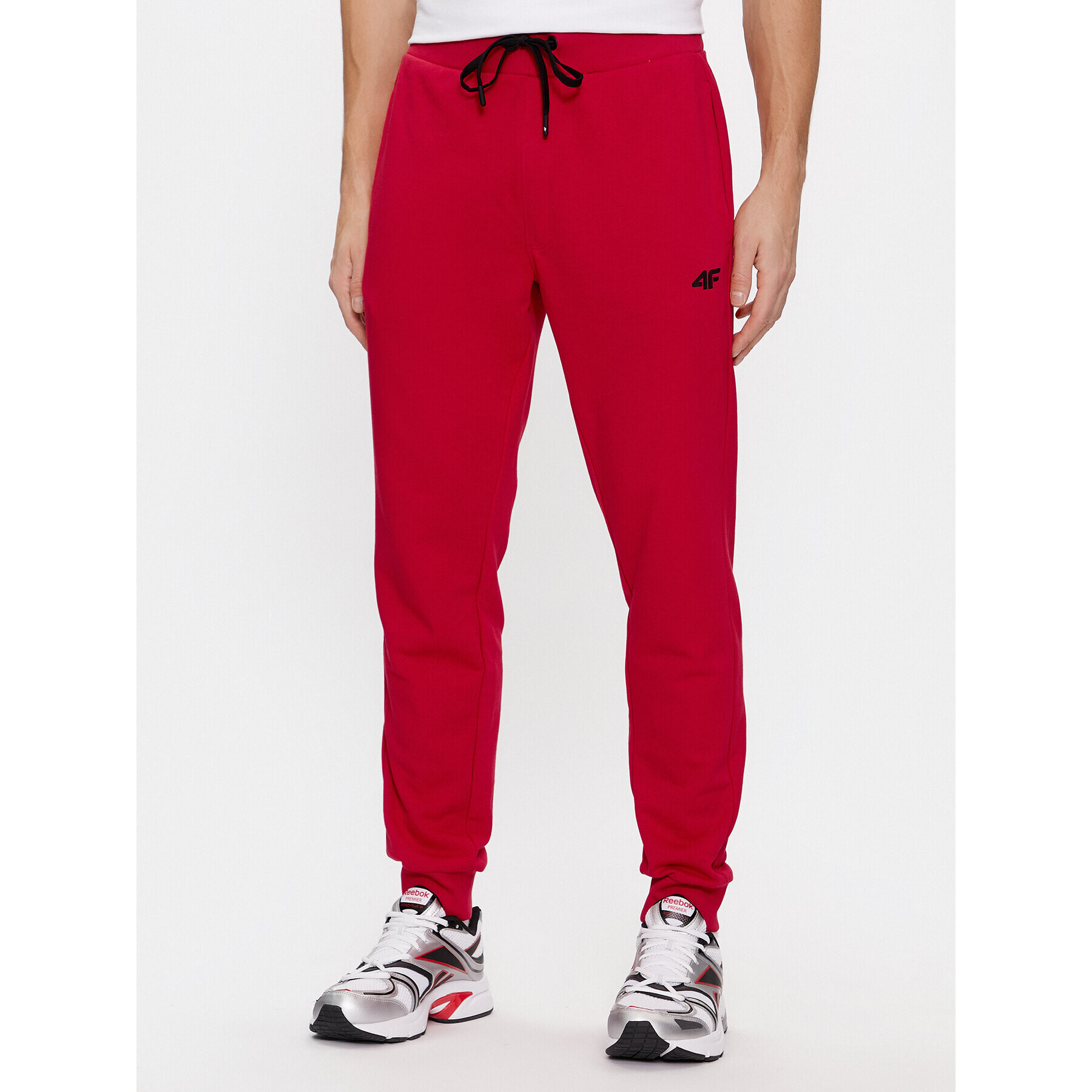 4F Долнище анцуг AW23TTROM451 Червен Regular Fit - Pepit.bg