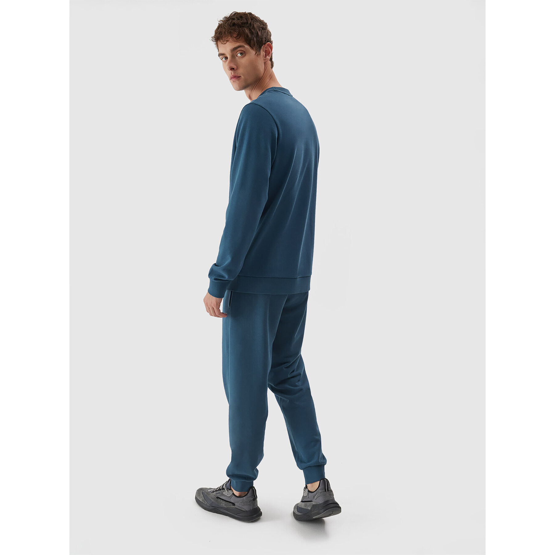 4F Долнище анцуг AW23TTROM451 Син Regular Fit - Pepit.bg