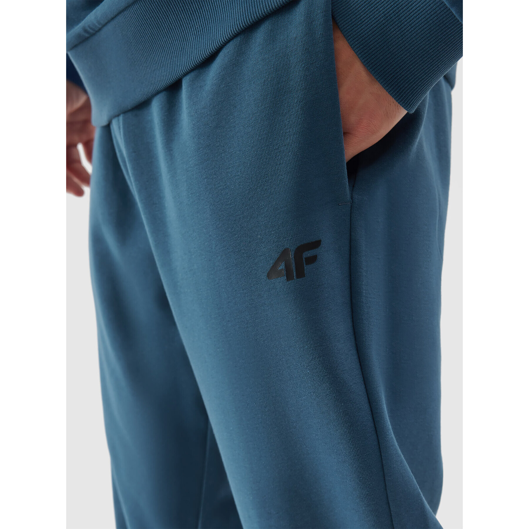 4F Долнище анцуг AW23TTROM451 Син Regular Fit - Pepit.bg