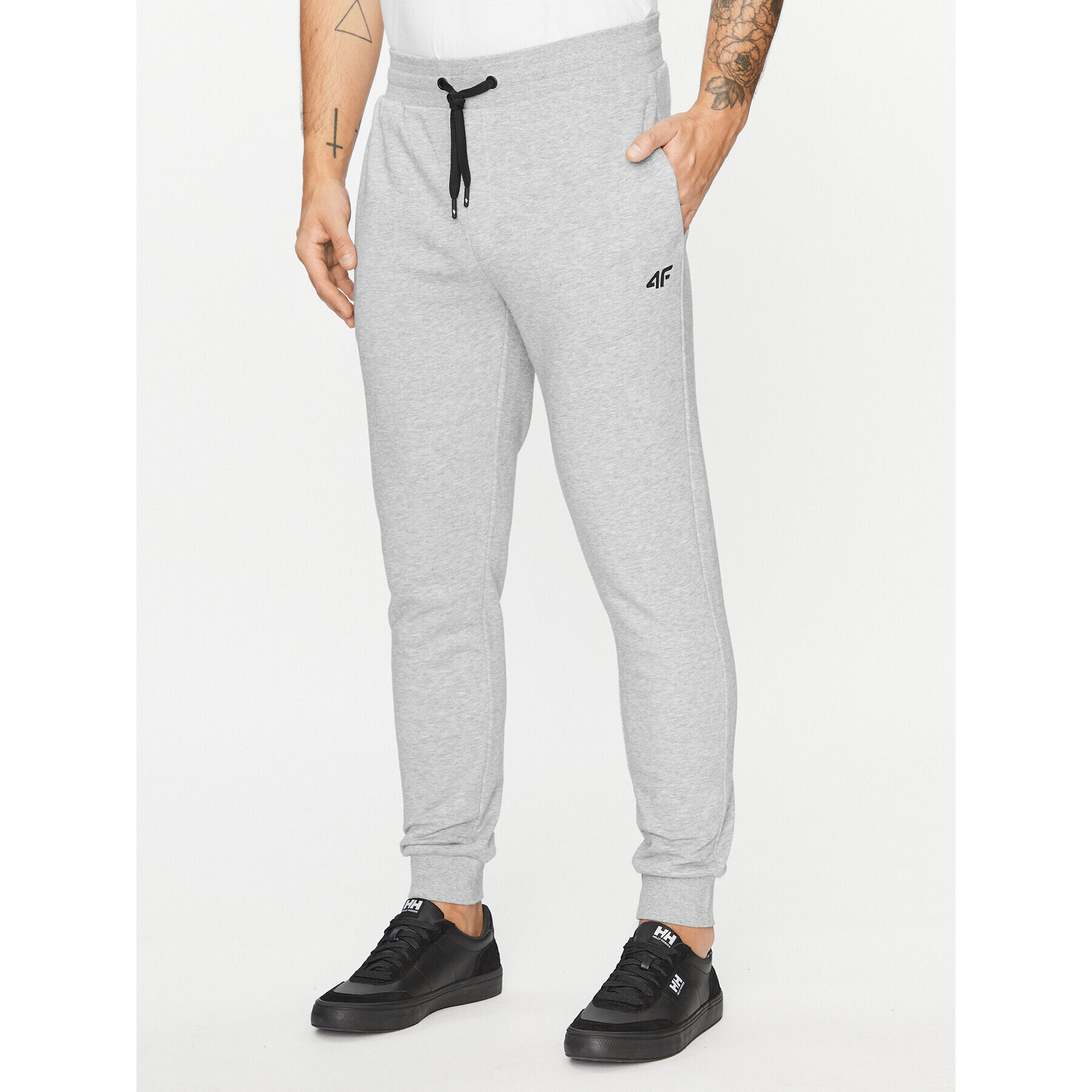 4F Долнище анцуг AW23TTROM452 Сив Regular Fit - Pepit.bg