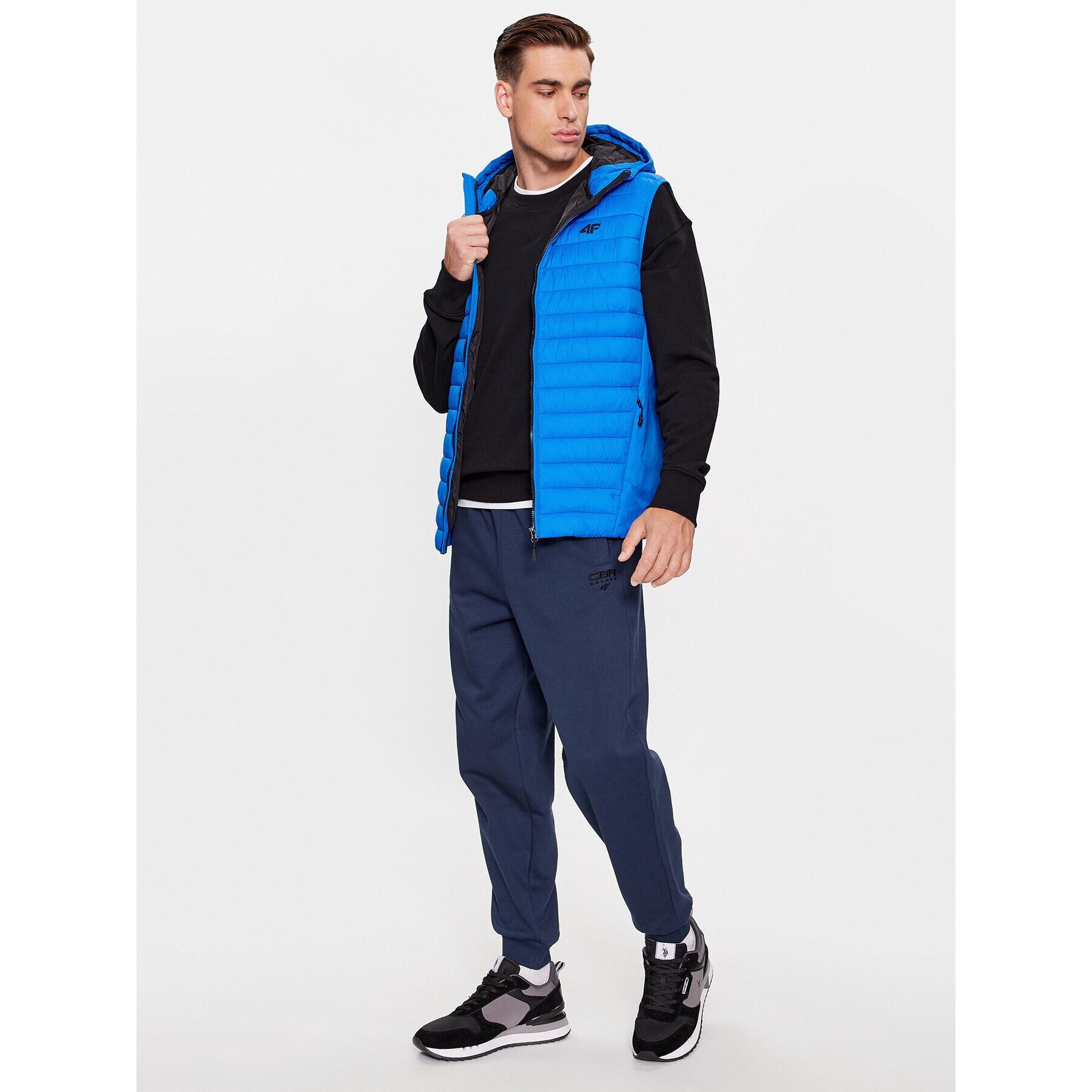4F Долнище анцуг AW23TTROM466 Тъмносин Regular Fit - Pepit.bg