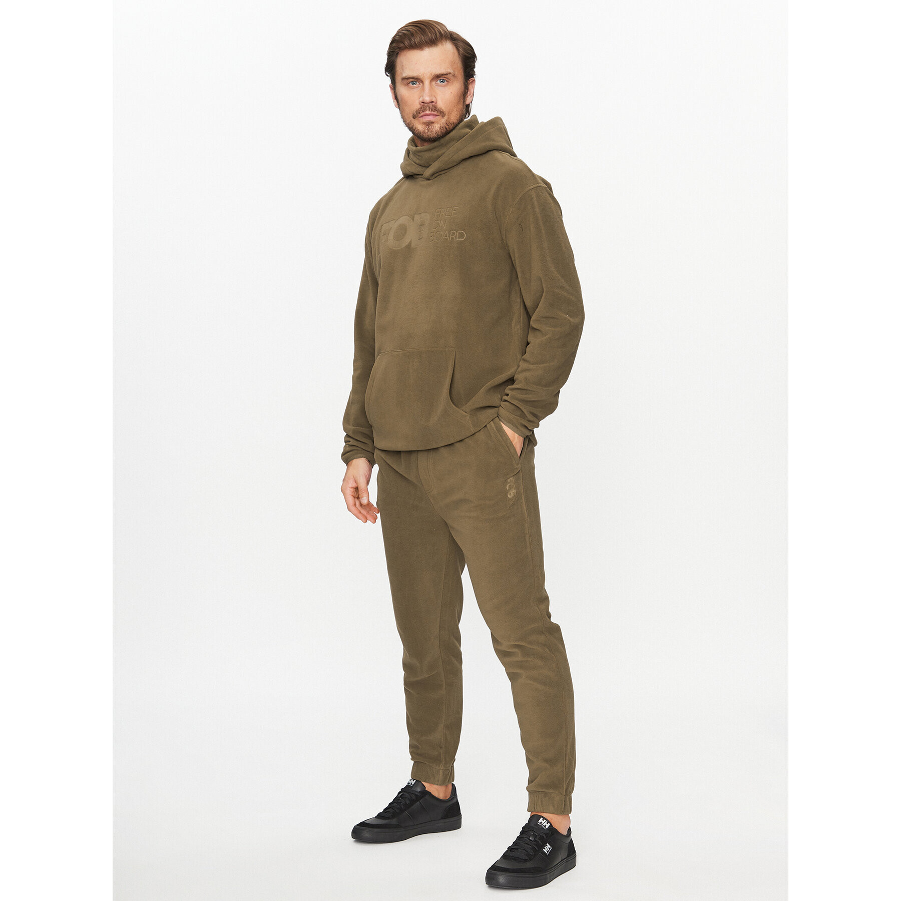 4F Долнище анцуг AW23TTROM470 Кафяв Regular Fit - Pepit.bg