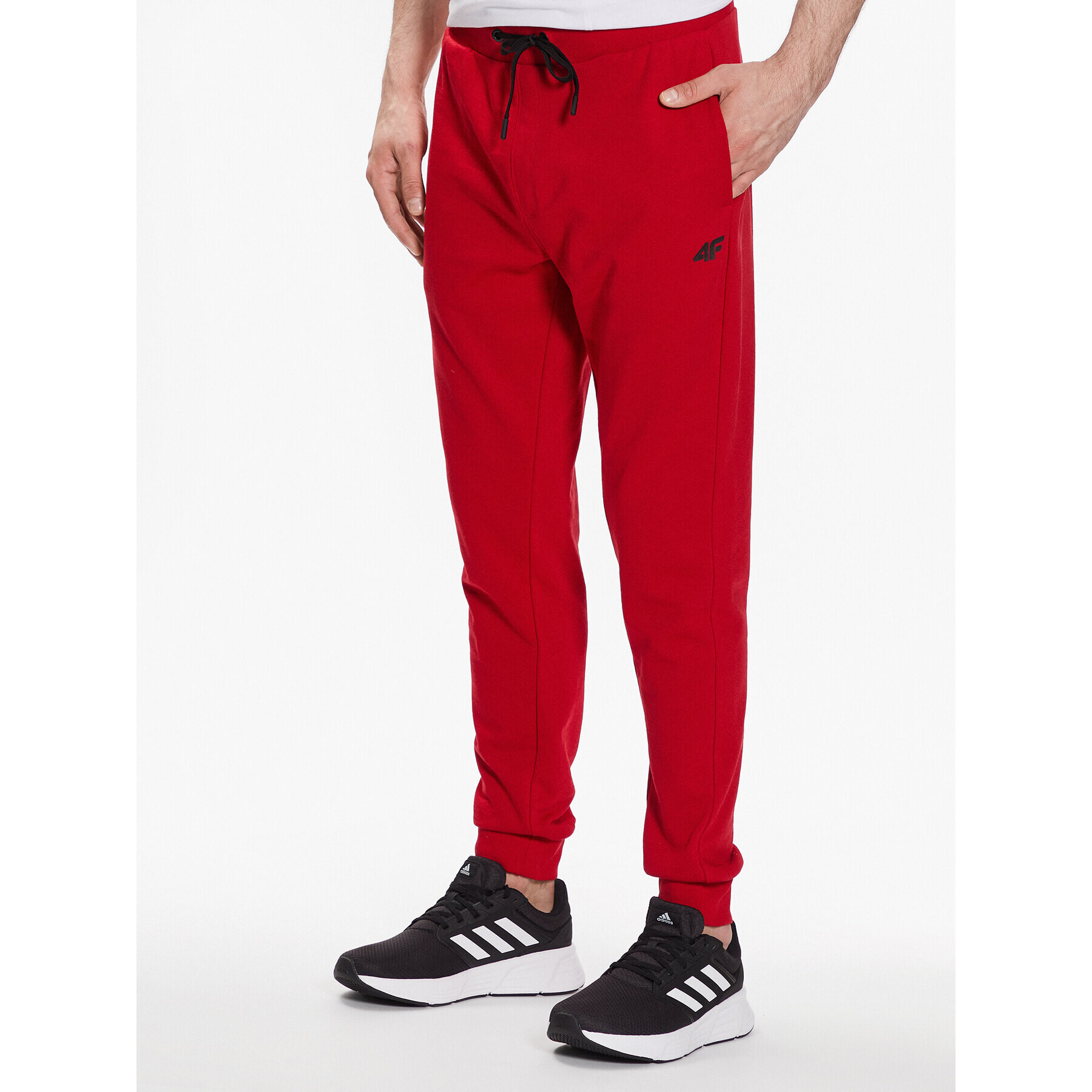 4F Долнище анцуг SS23TTROM223 Червен Regular Fit - Pepit.bg