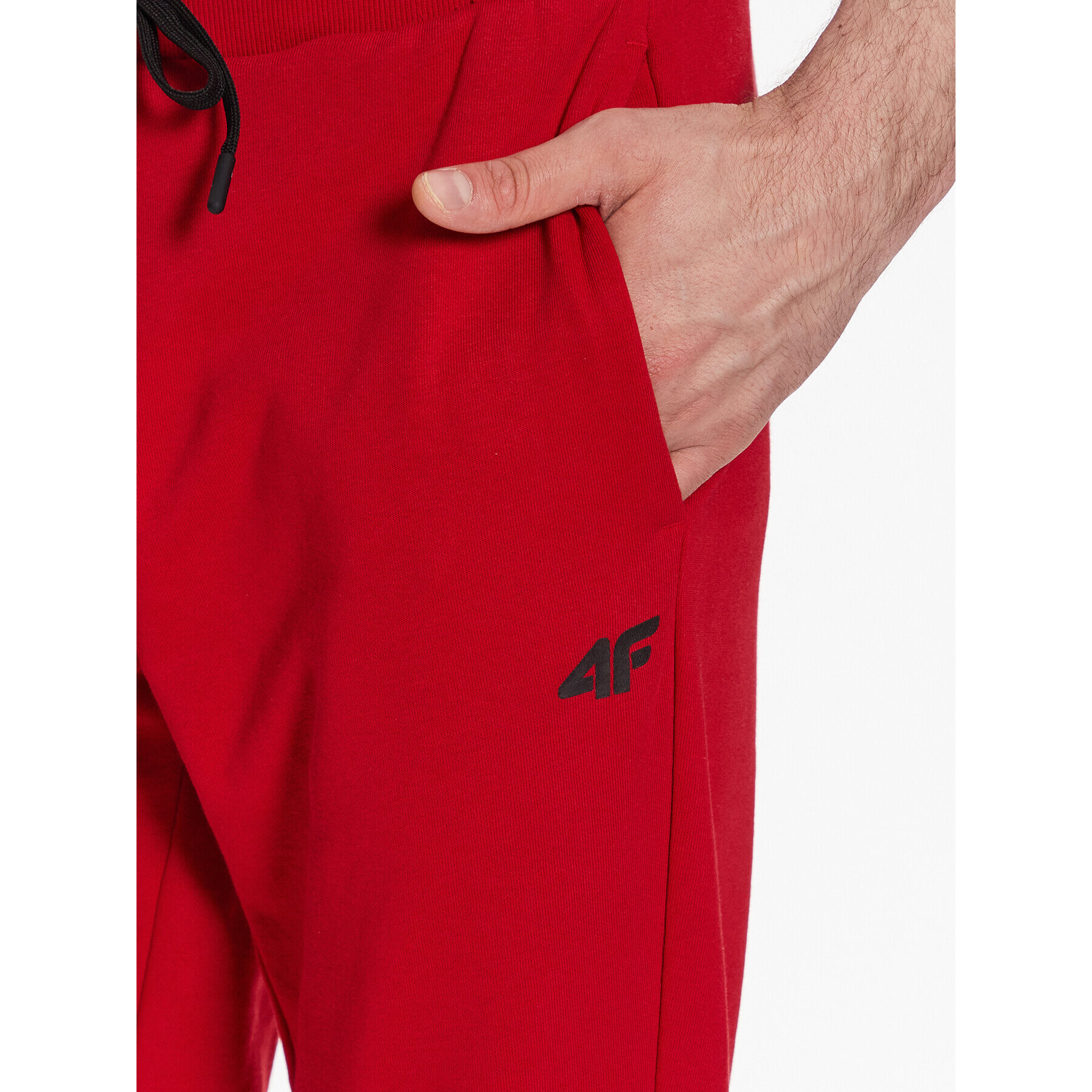 4F Долнище анцуг SS23TTROM223 Червен Regular Fit - Pepit.bg