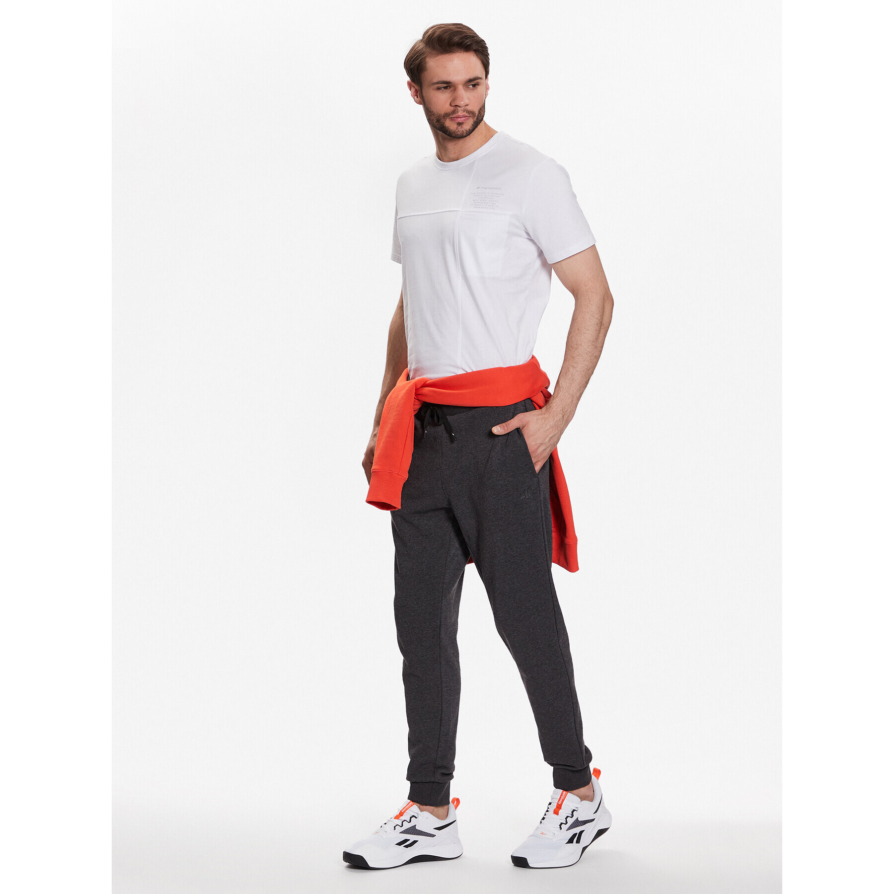 4F Долнище анцуг SS23TTROM223 Сив Regular Fit - Pepit.bg