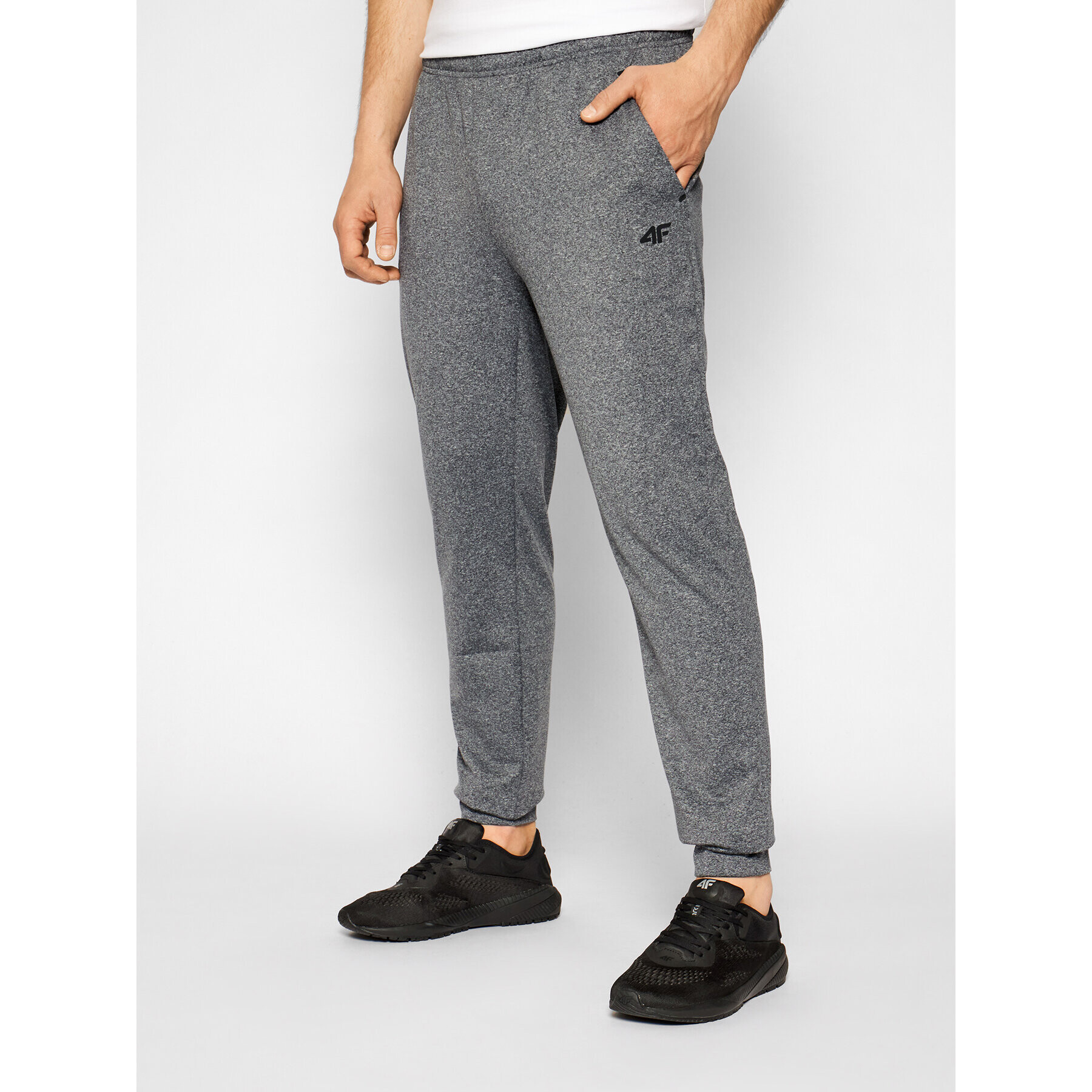 4F Долнище анцуг NOSH4-SPMTR001 Сив Regular Fit - Pepit.bg