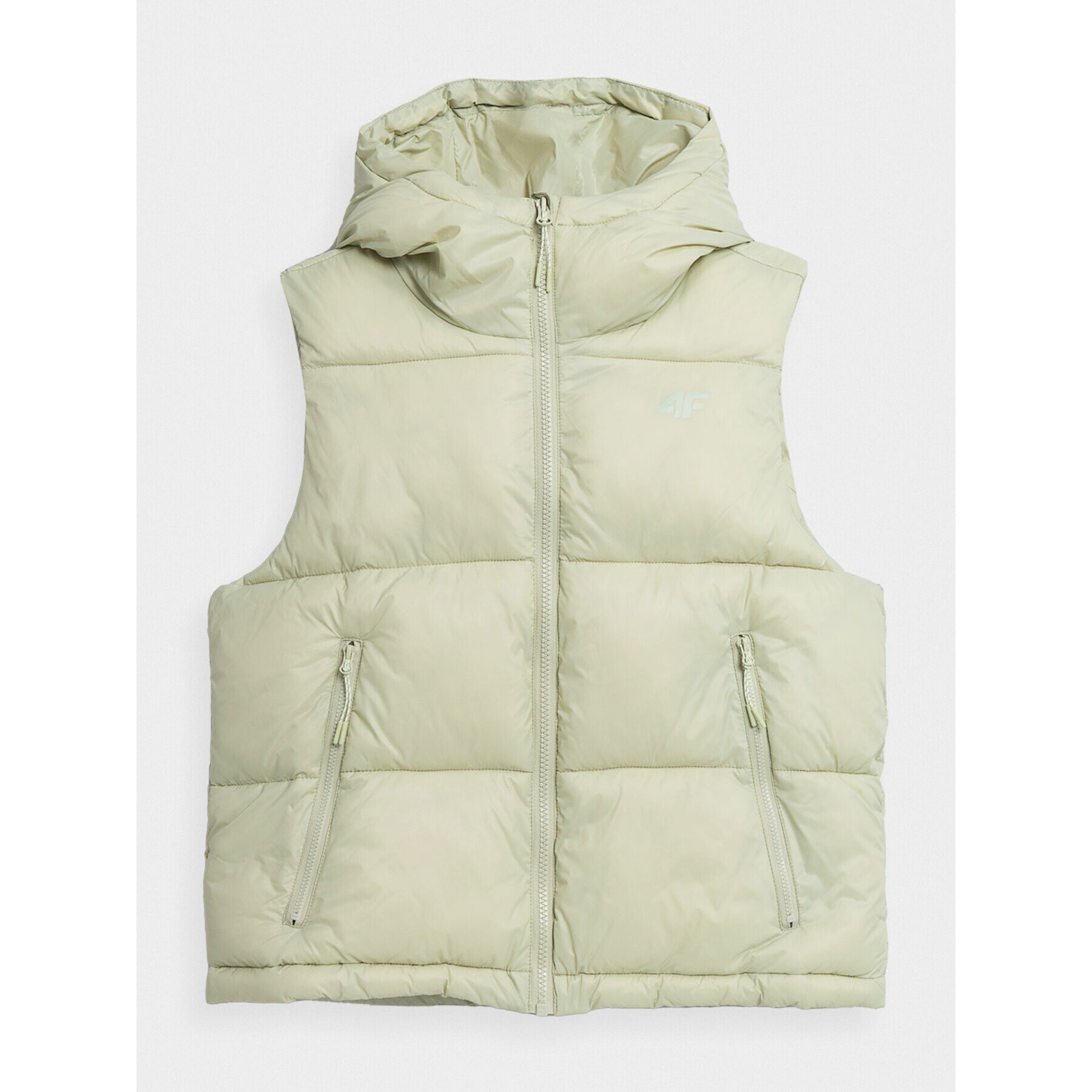 4F Елек AW23TVESF073 Зелен Regular Fit - Pepit.bg