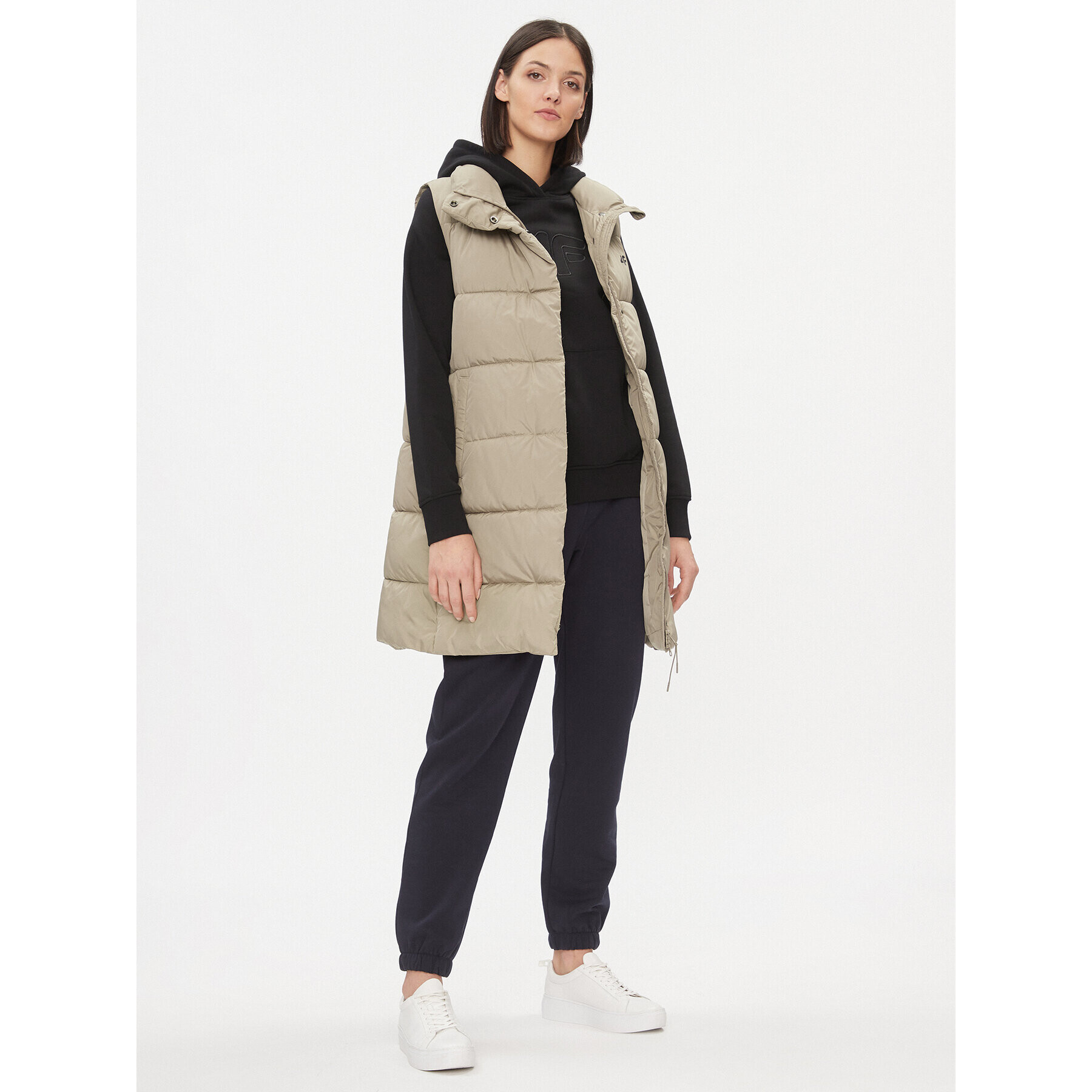 4F Елек AW23TVESF076 Бежов Regular Fit - Pepit.bg