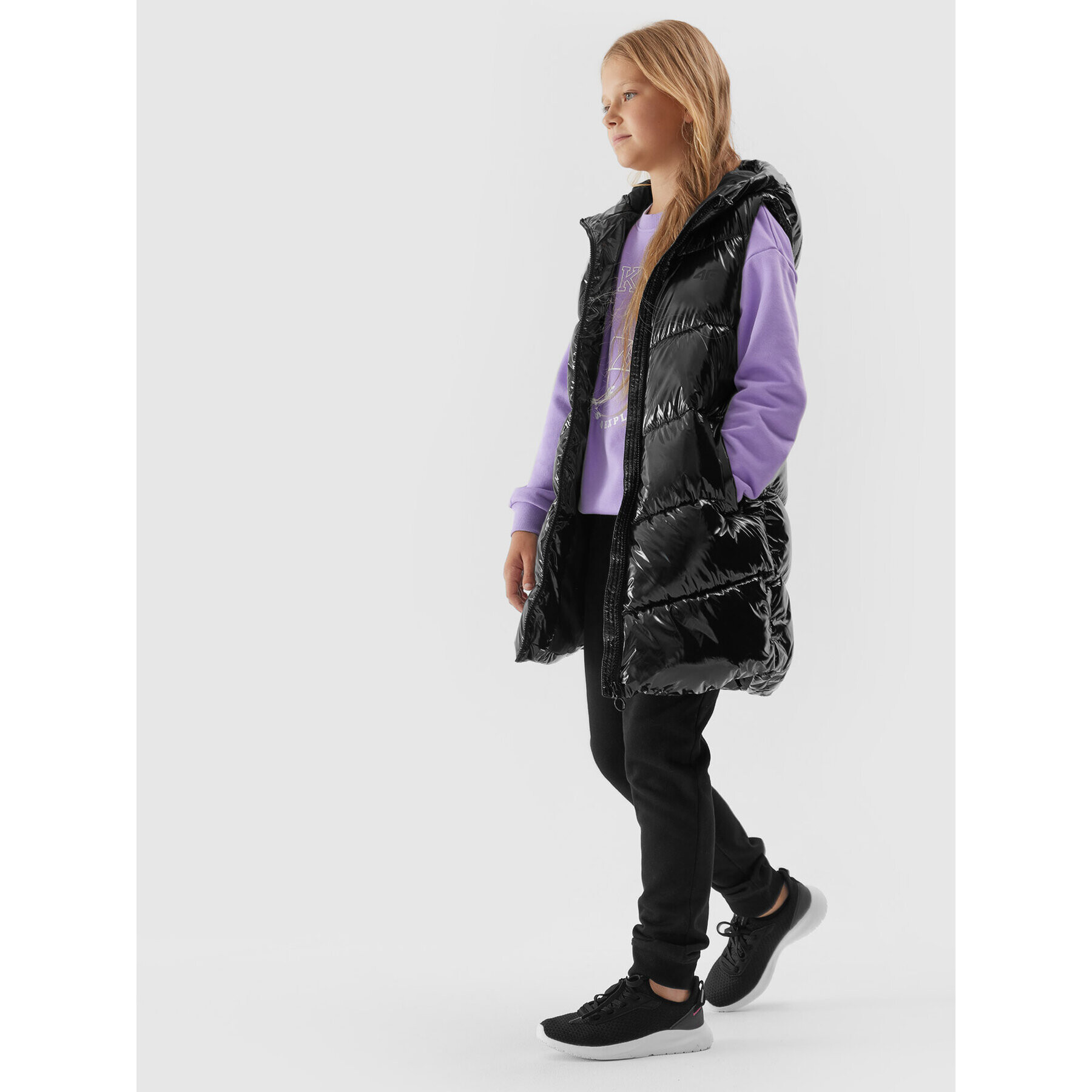 4F Елек JAW23TVJAF046 Черен Regular Fit - Pepit.bg
