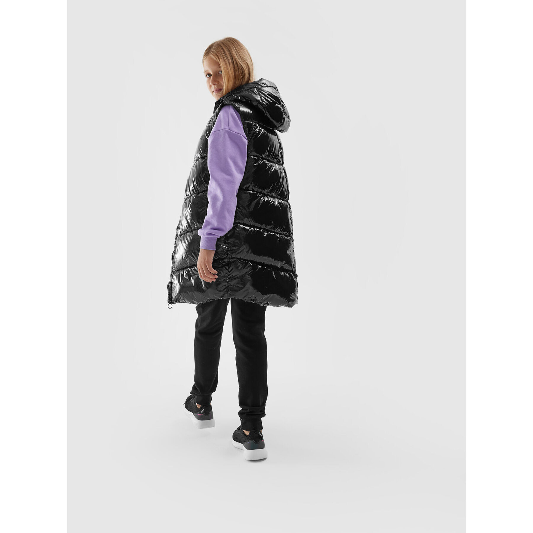4F Елек JAW23TVJAF046 Черен Regular Fit - Pepit.bg