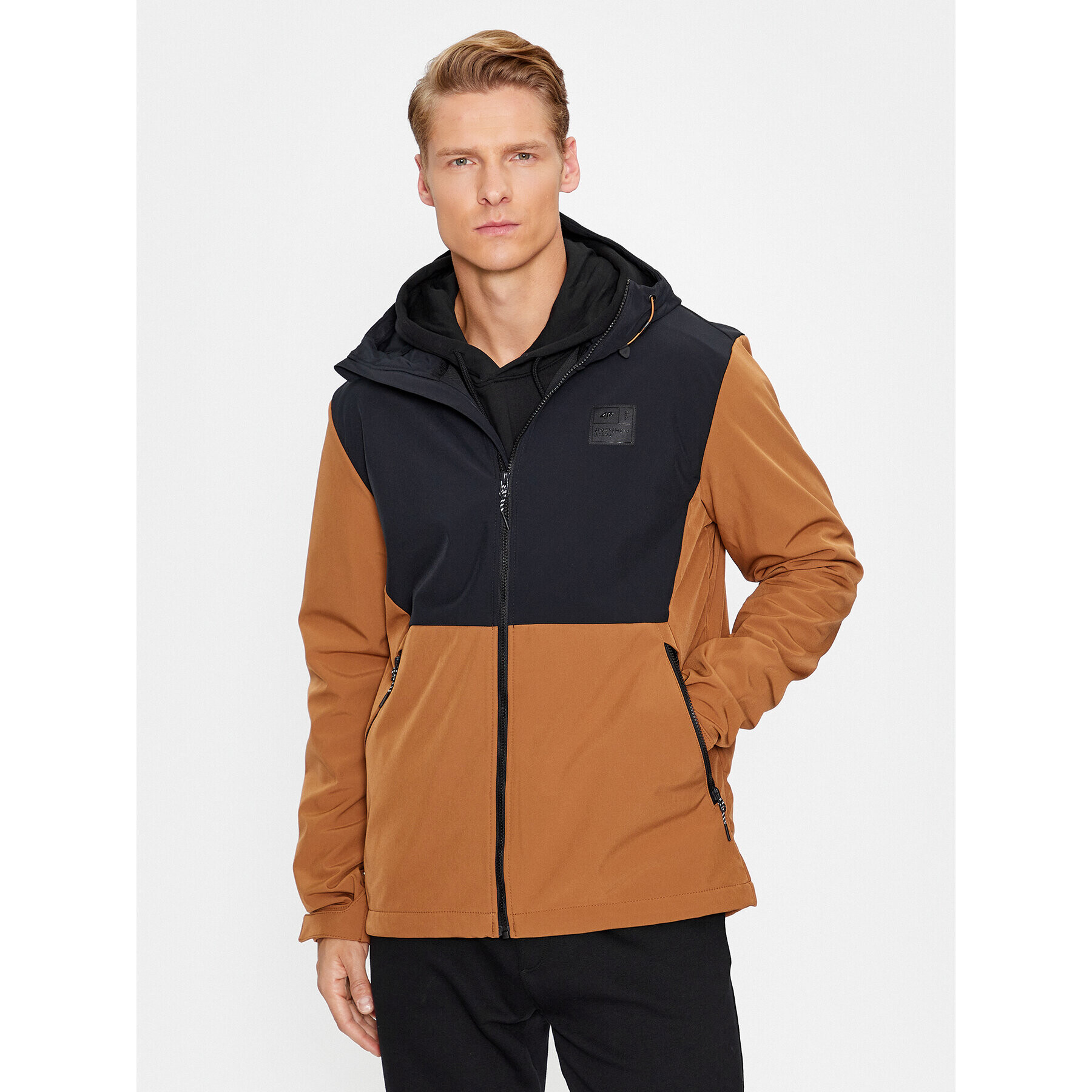 4F Яке softshell AW23TSOFM155 Кафяв Regular Fit - Pepit.bg