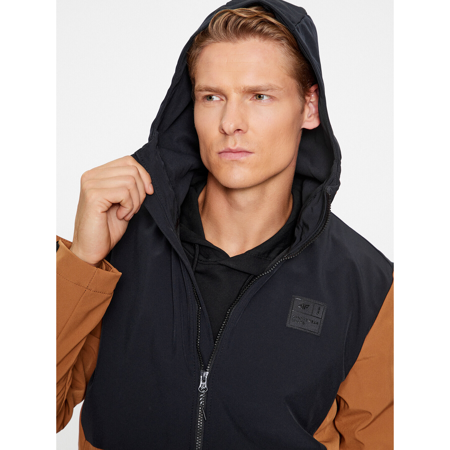 4F Яке softshell AW23TSOFM155 Кафяв Regular Fit - Pepit.bg