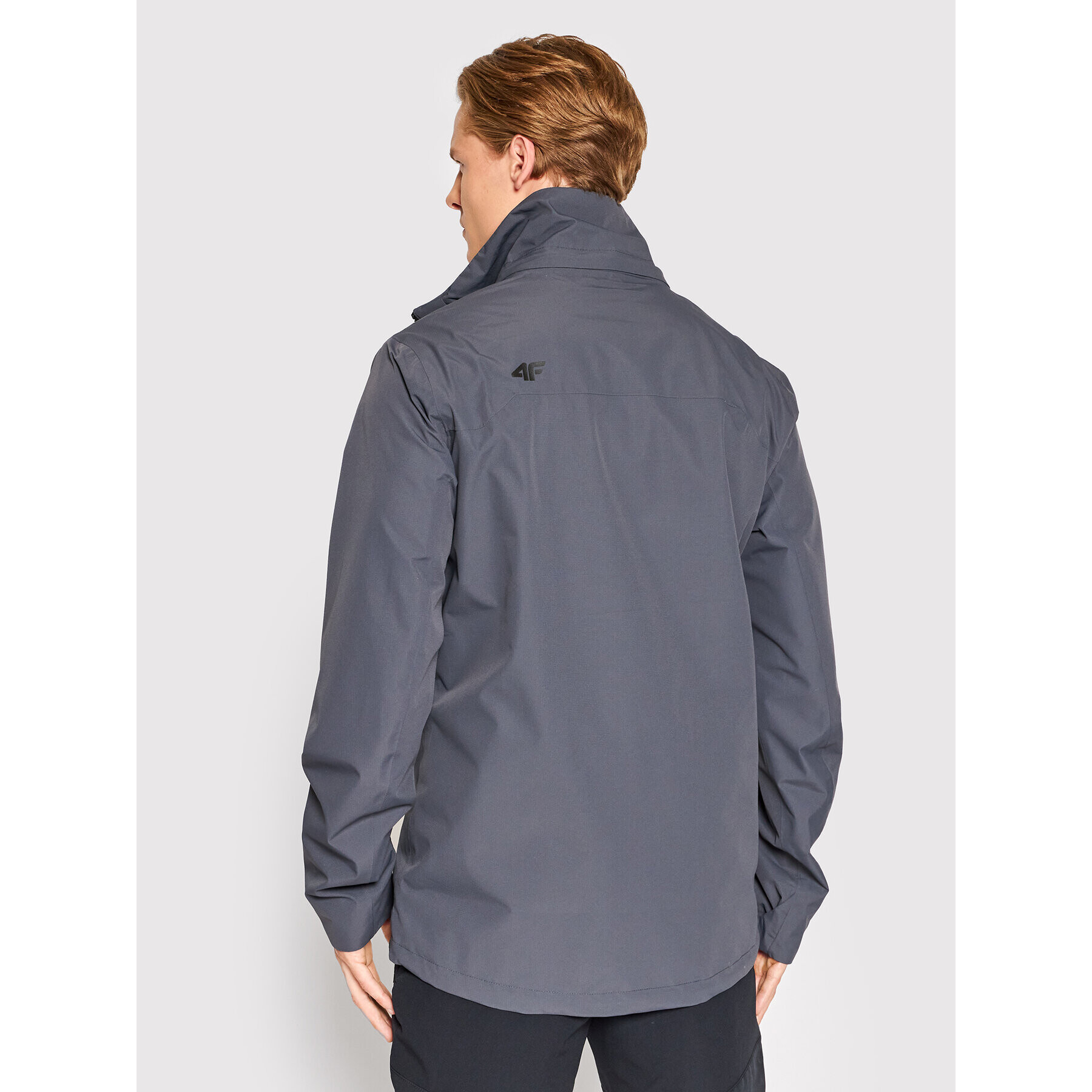 4F Яке за дъжд H4L22-KUM003 Сив Regular Fit - Pepit.bg