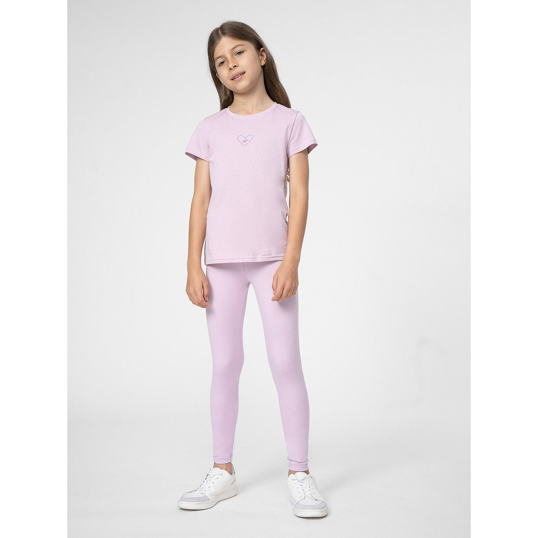 4F Клин JSS23TTIGF049 Виолетов Slim Fit - Pepit.bg
