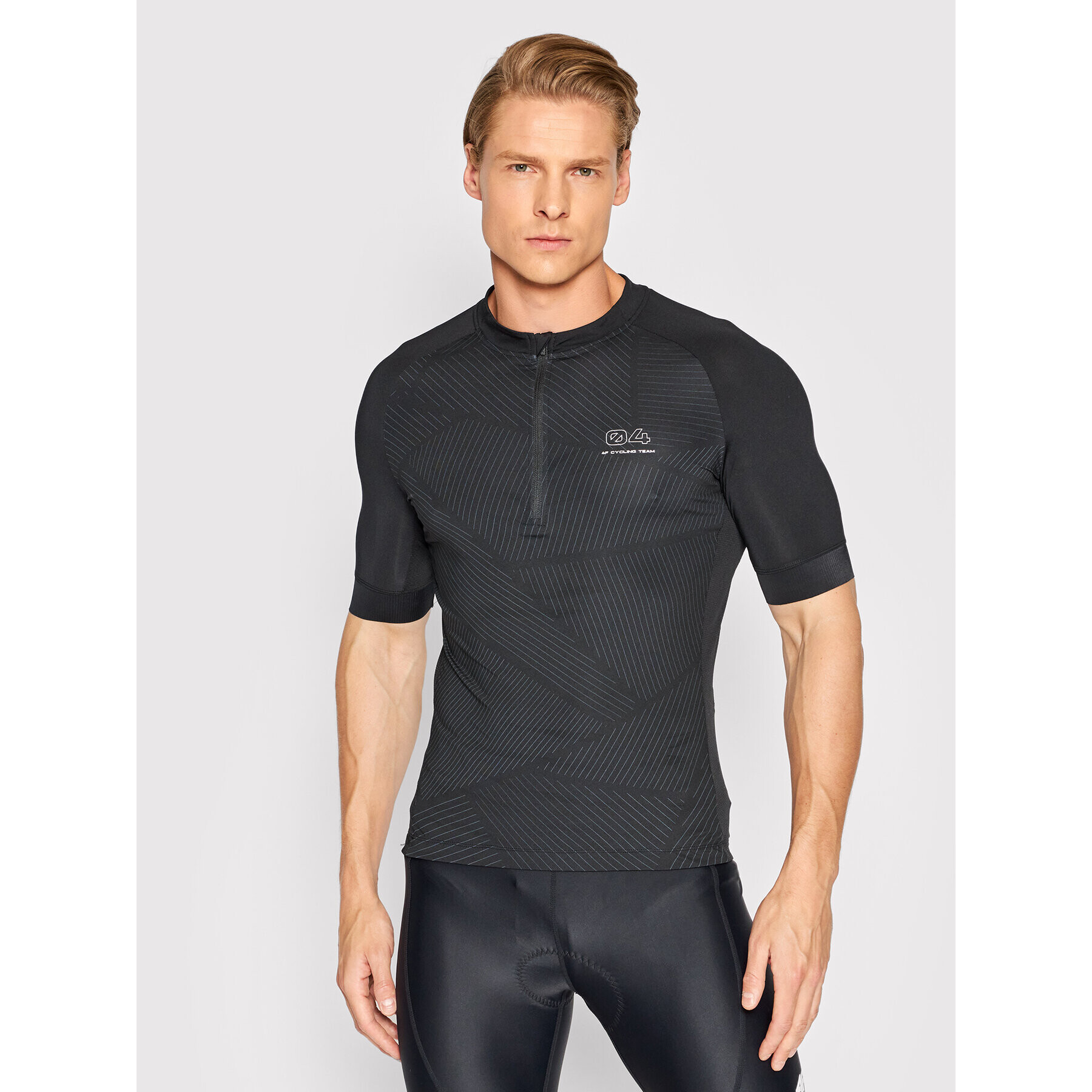 4F Колоездачна тениска H4L22-RKM003 Черен Slim Fit - Pepit.bg