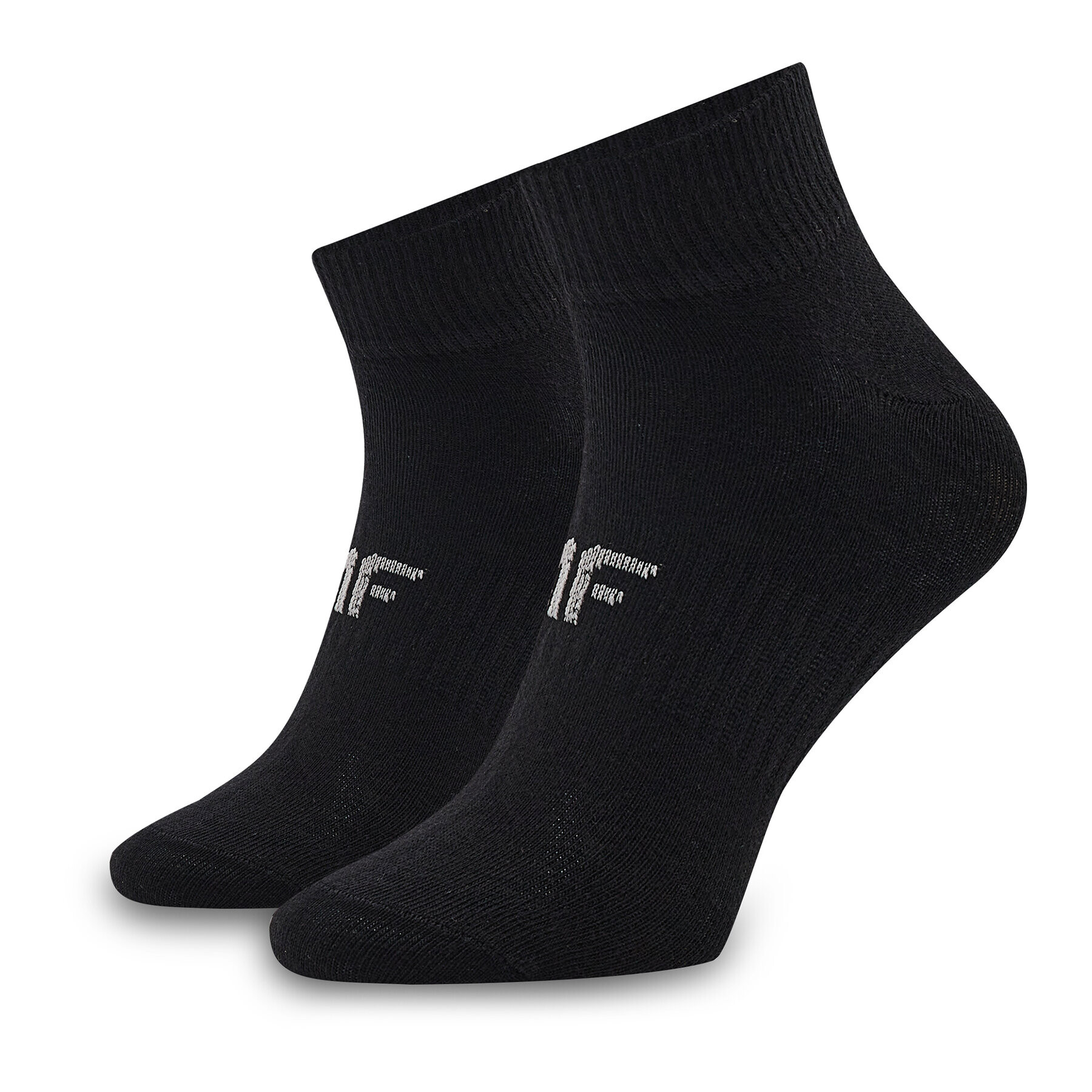 4F Комплект 5 чифта къси чорапи дамски AW22-USOCF076 Черен - Pepit.bg