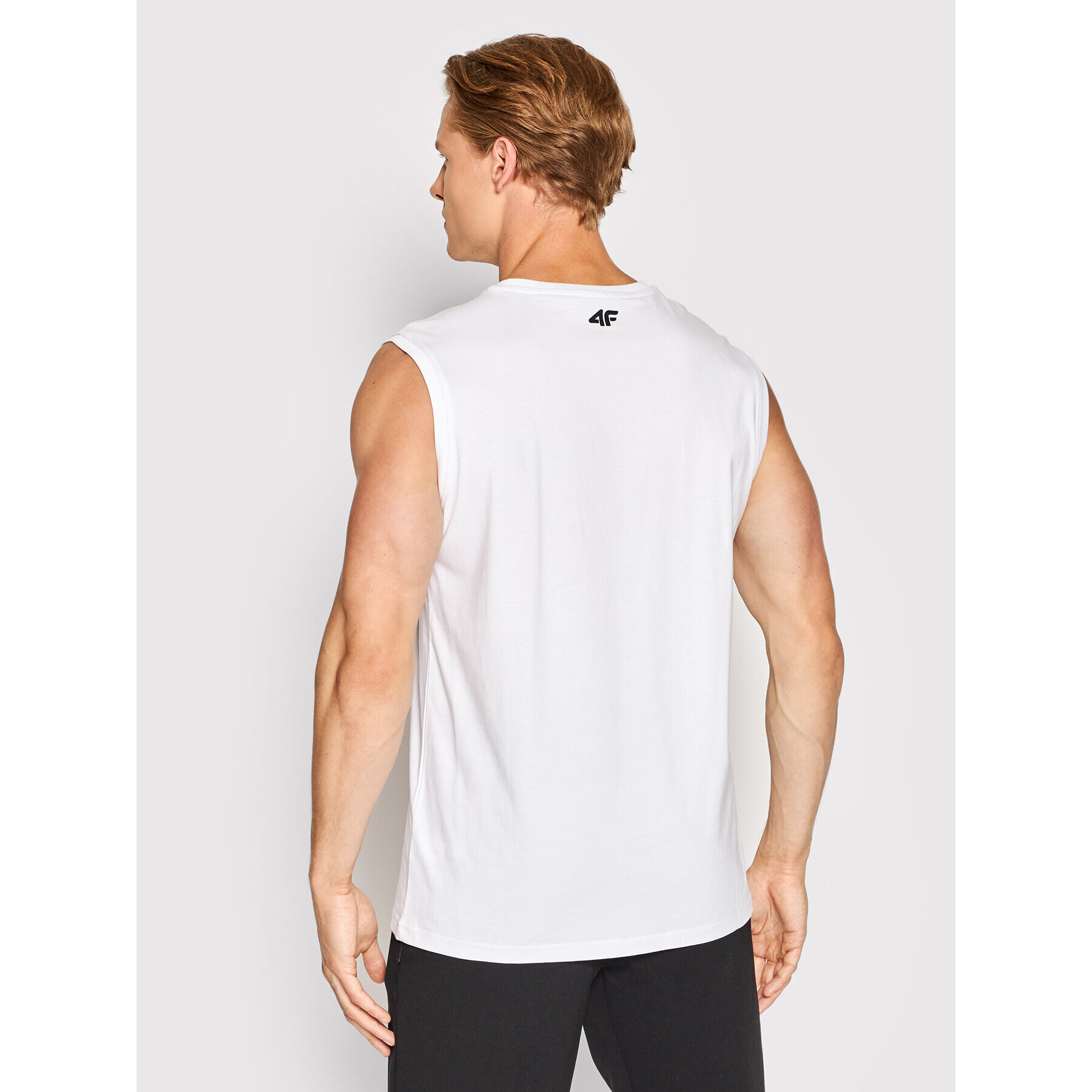 4F Мъжки топ H4L22-TSM350 Бял Regular Fit - Pepit.bg