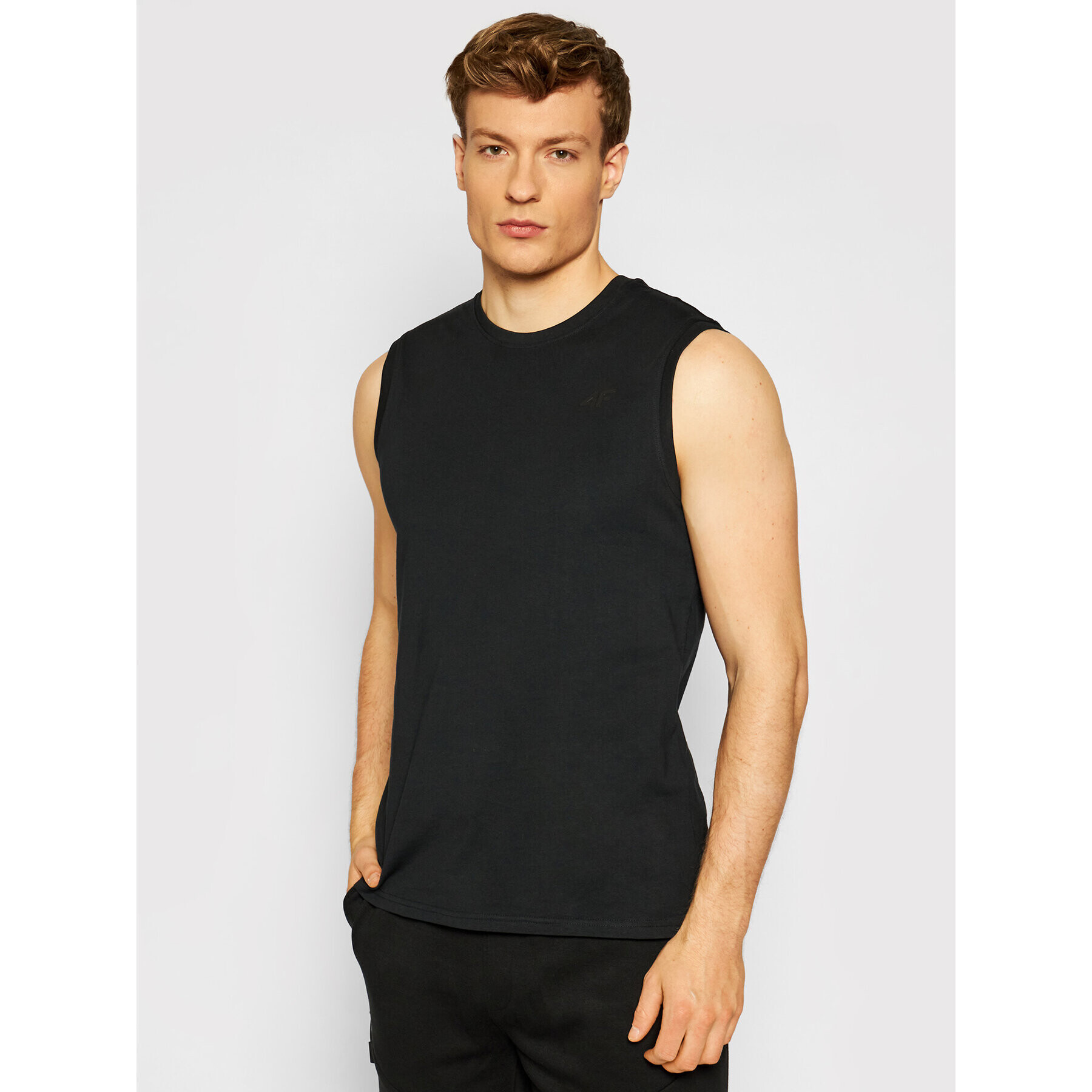 4F Мъжки топ NOSH4-TSM001 Тъмносин Regular Fit - Pepit.bg