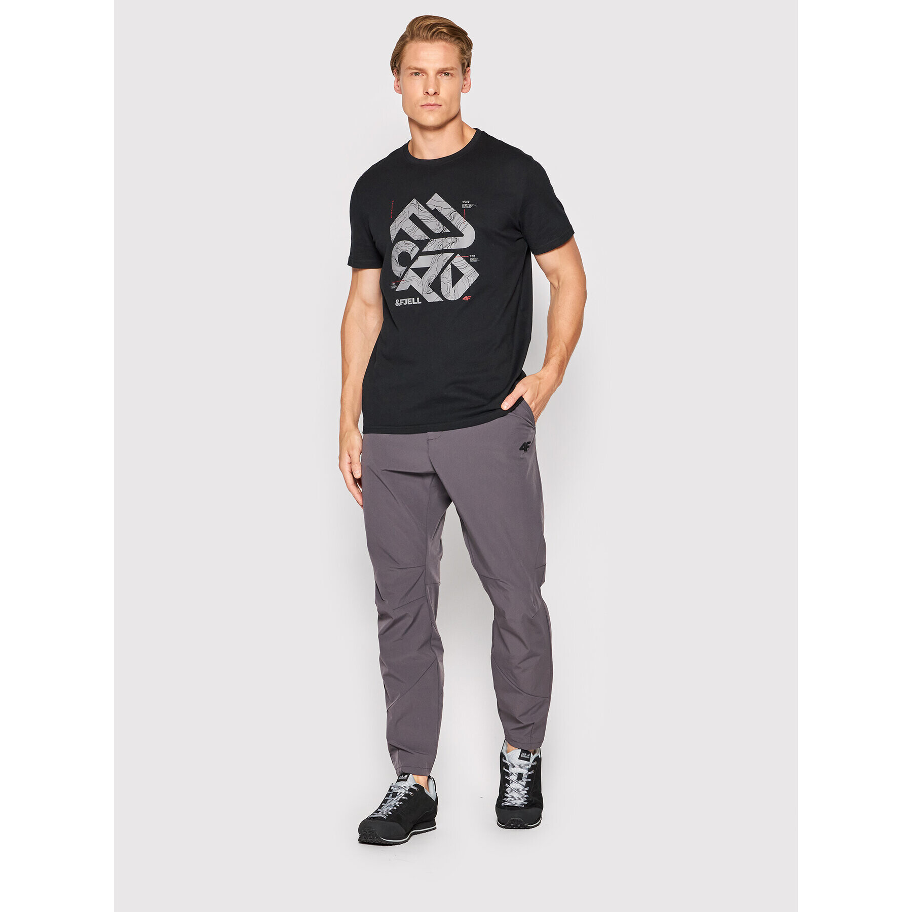 4F Outdoor панталони H4L22-SPMTR060 Сив Regular Fit - Pepit.bg