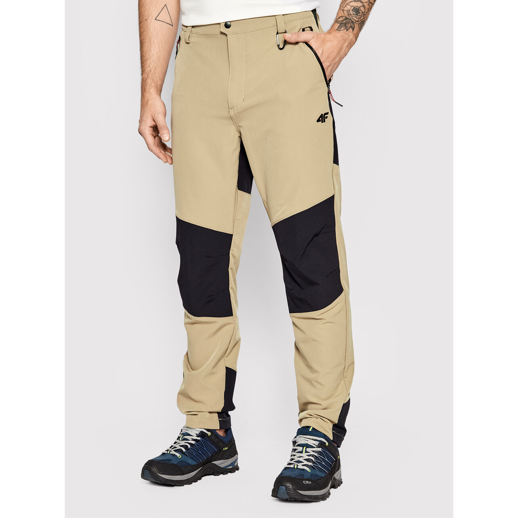 4F Outdoor панталони H4L22-SPMTR062 Бежов Regular Fit - Pepit.bg