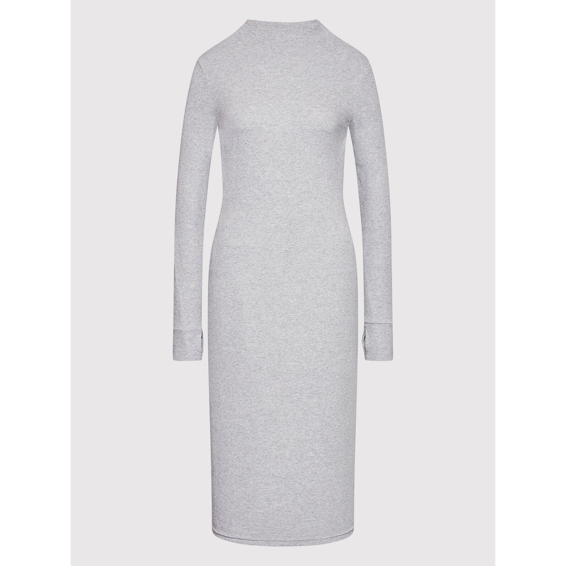 4F Плетена рокля H4Z21-SUDD013 Сив Slim Fit - Pepit.bg