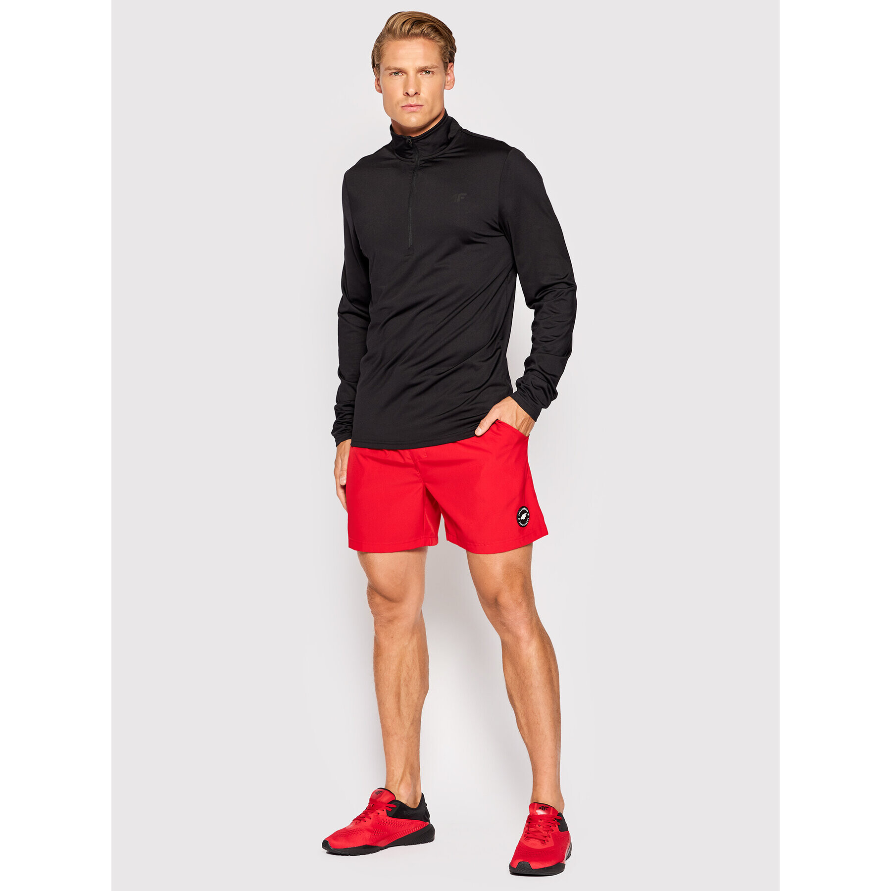 4F Плувни шорти H4L22-SKMT001 Червен Regular Fit - Pepit.bg
