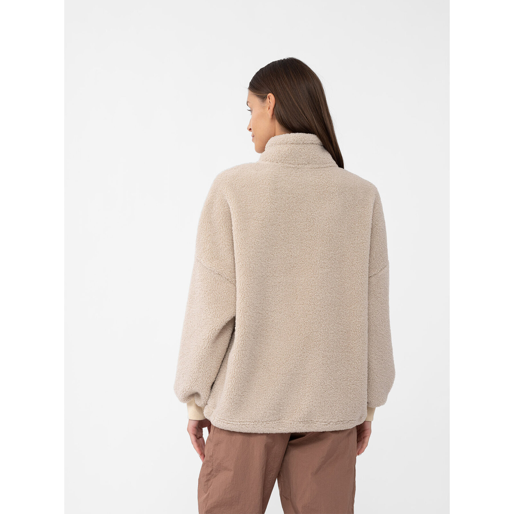 4F Полар AW23TFLEF140 Бежов Regular Fit - Pepit.bg
