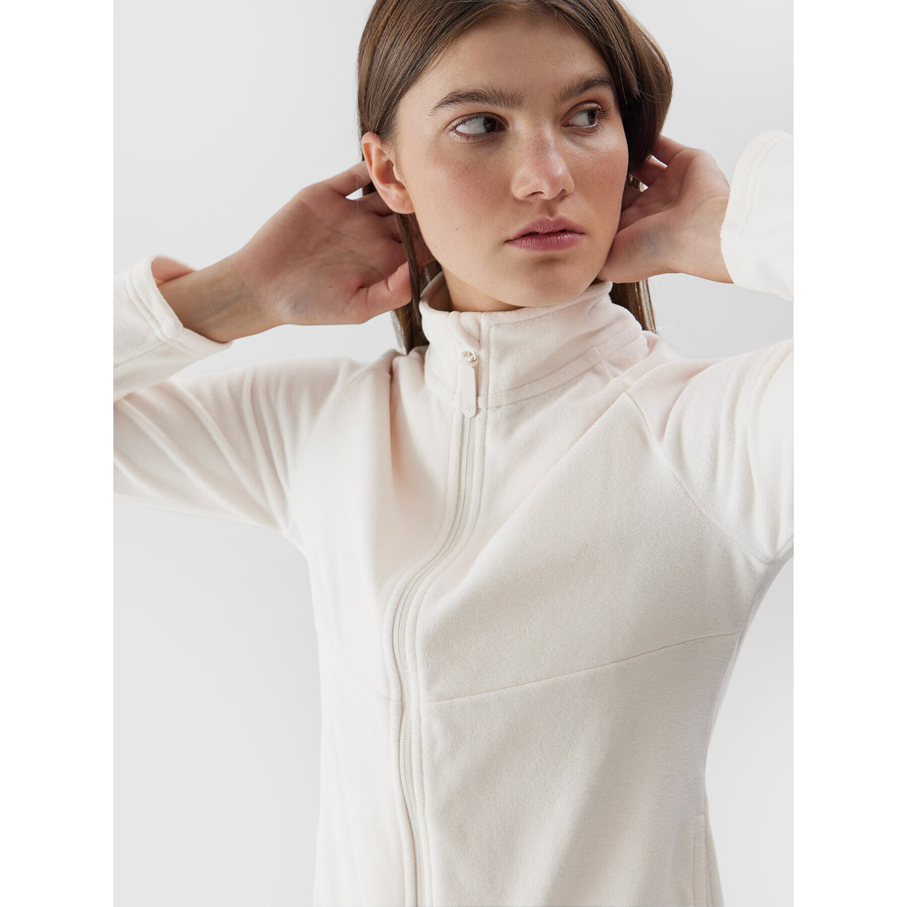 4F Полар AW23TFLEF146 Екрю Regular Fit - Pepit.bg