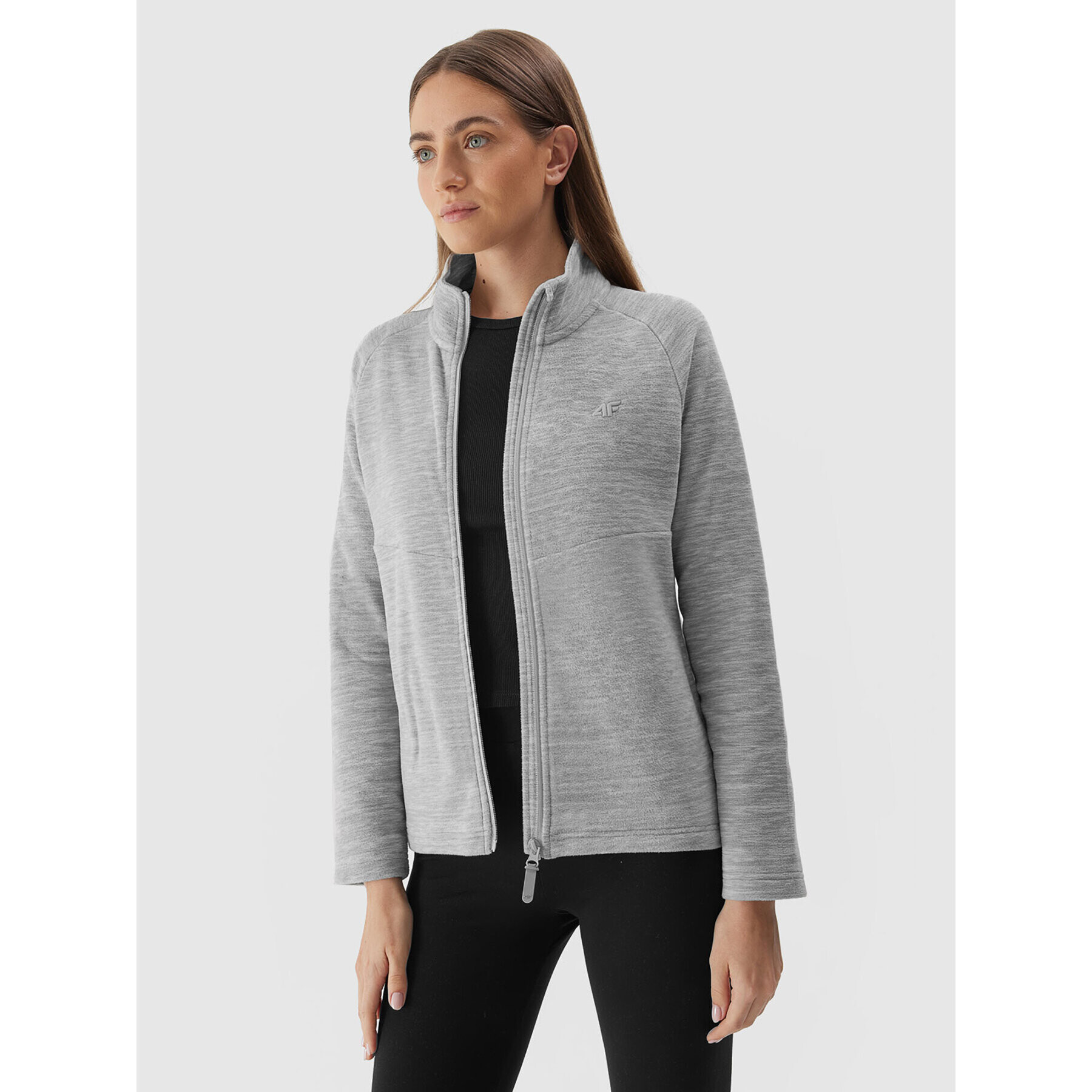 4F Полар AW23TFLEF146 Сив Regular Fit - Pepit.bg