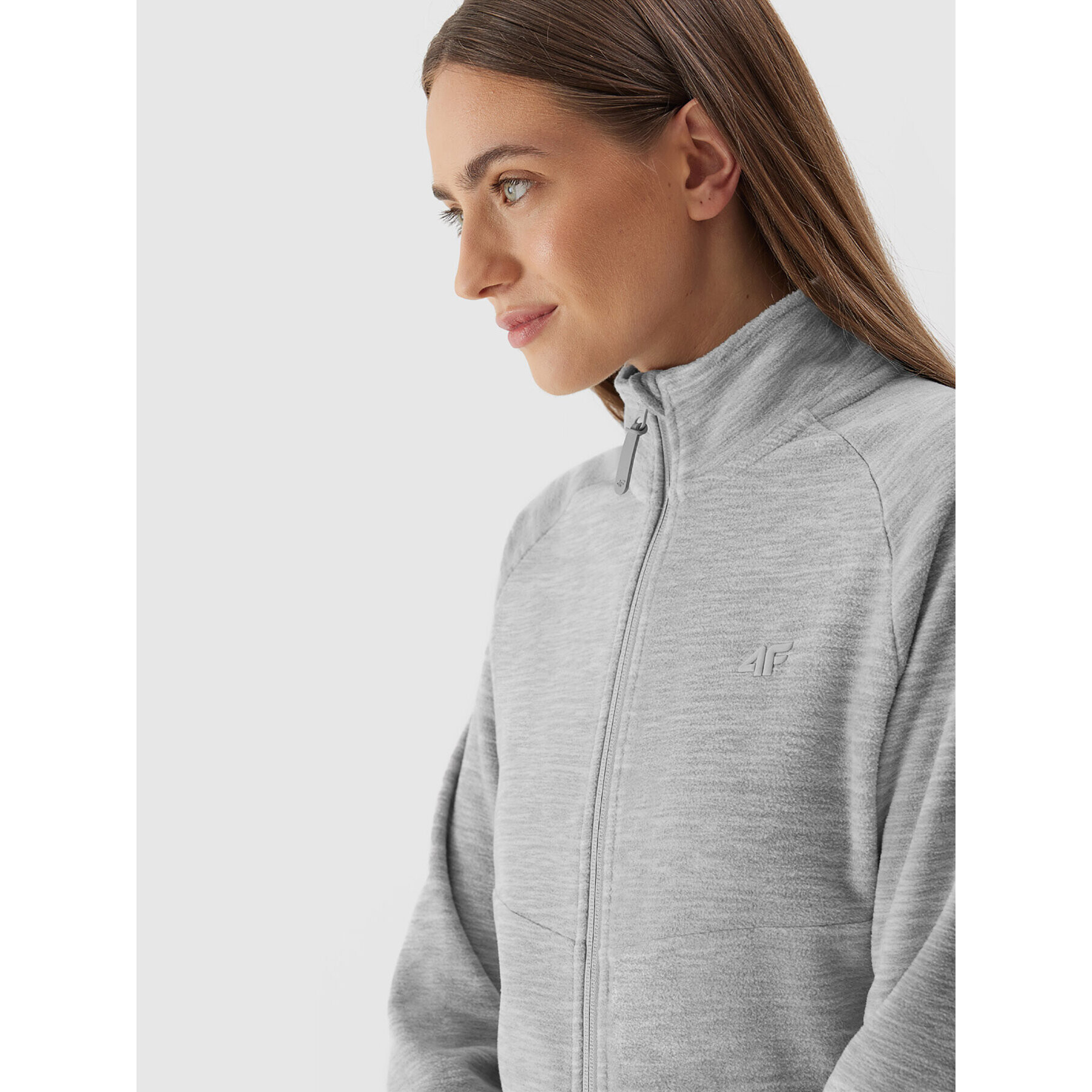 4F Полар AW23TFLEF146 Сив Regular Fit - Pepit.bg