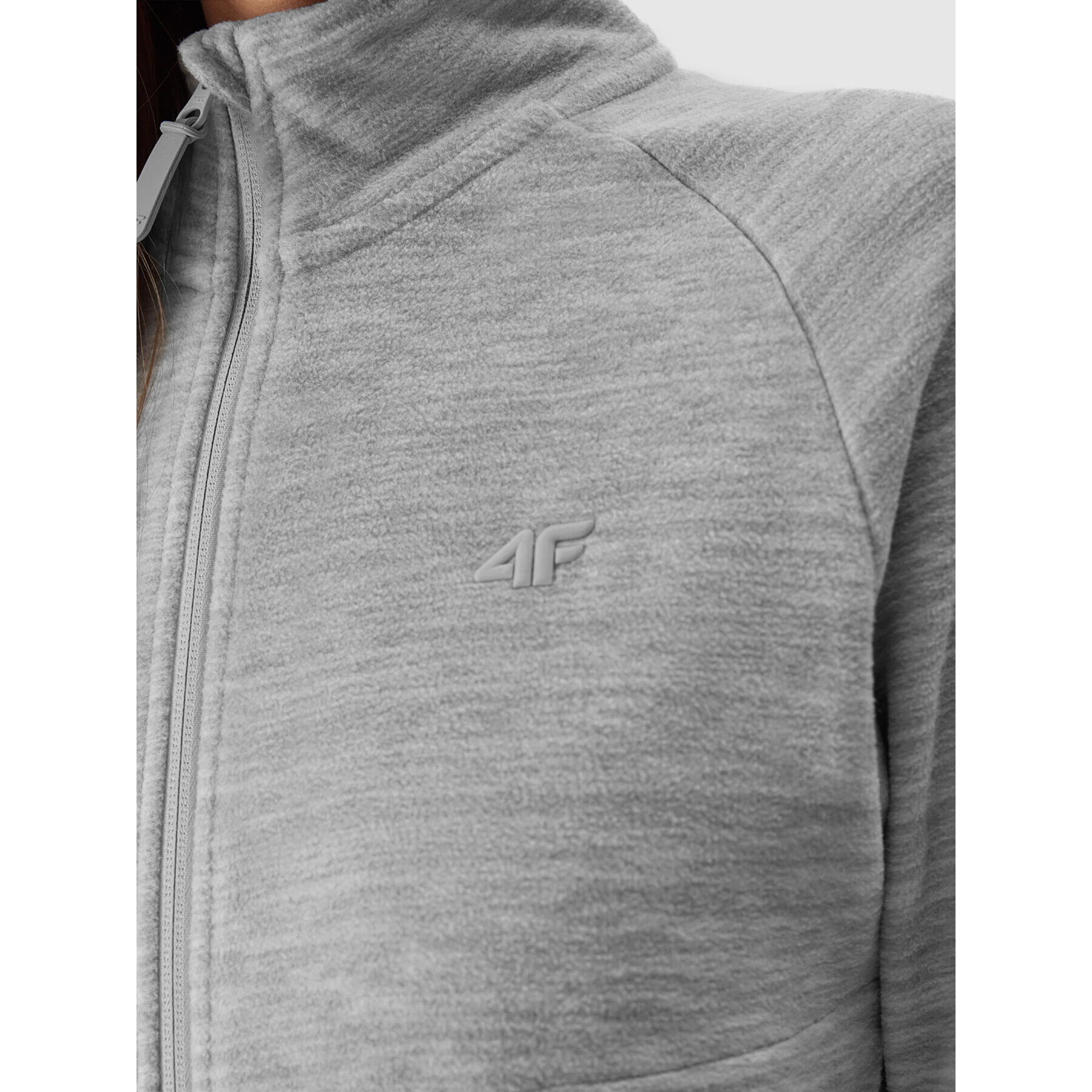 4F Полар AW23TFLEF146 Сив Regular Fit - Pepit.bg