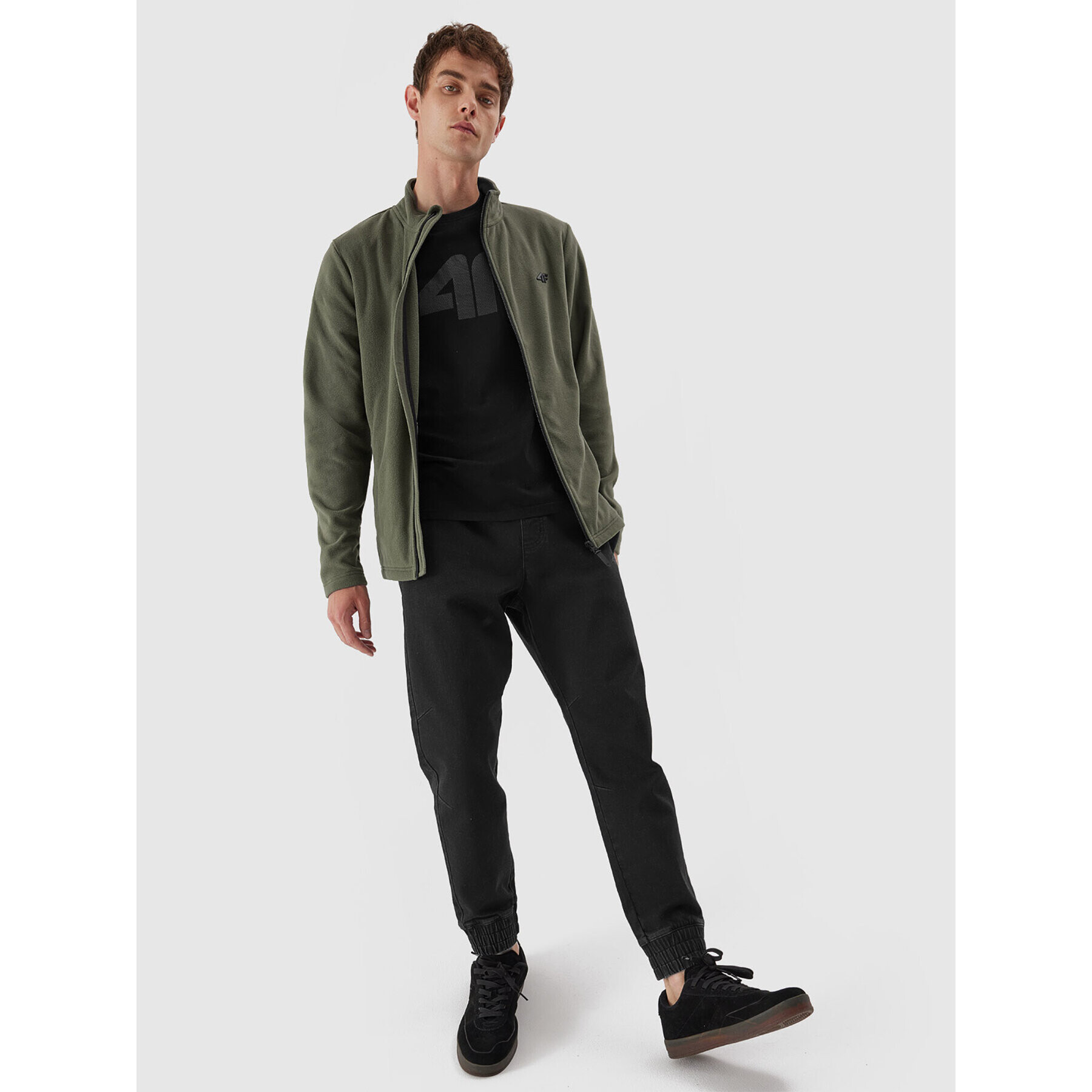 4F Полар AW23TFLEM120 Каки Regular Fit - Pepit.bg