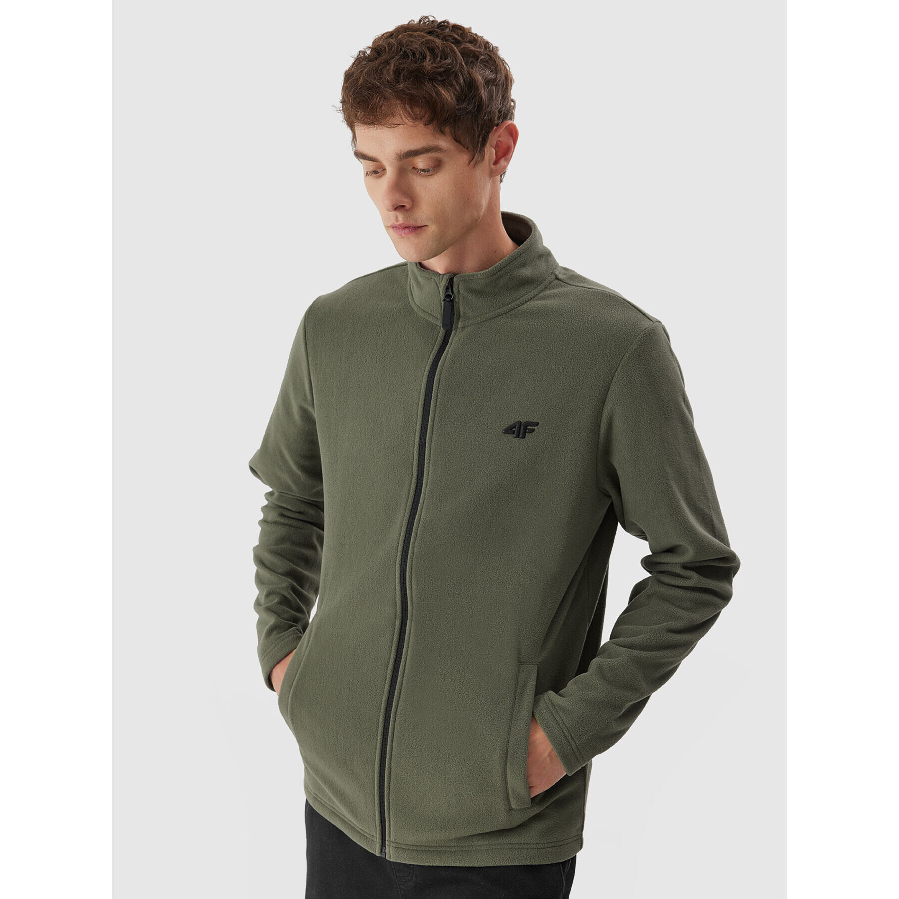 4F Полар AW23TFLEM120 Каки Regular Fit - Pepit.bg
