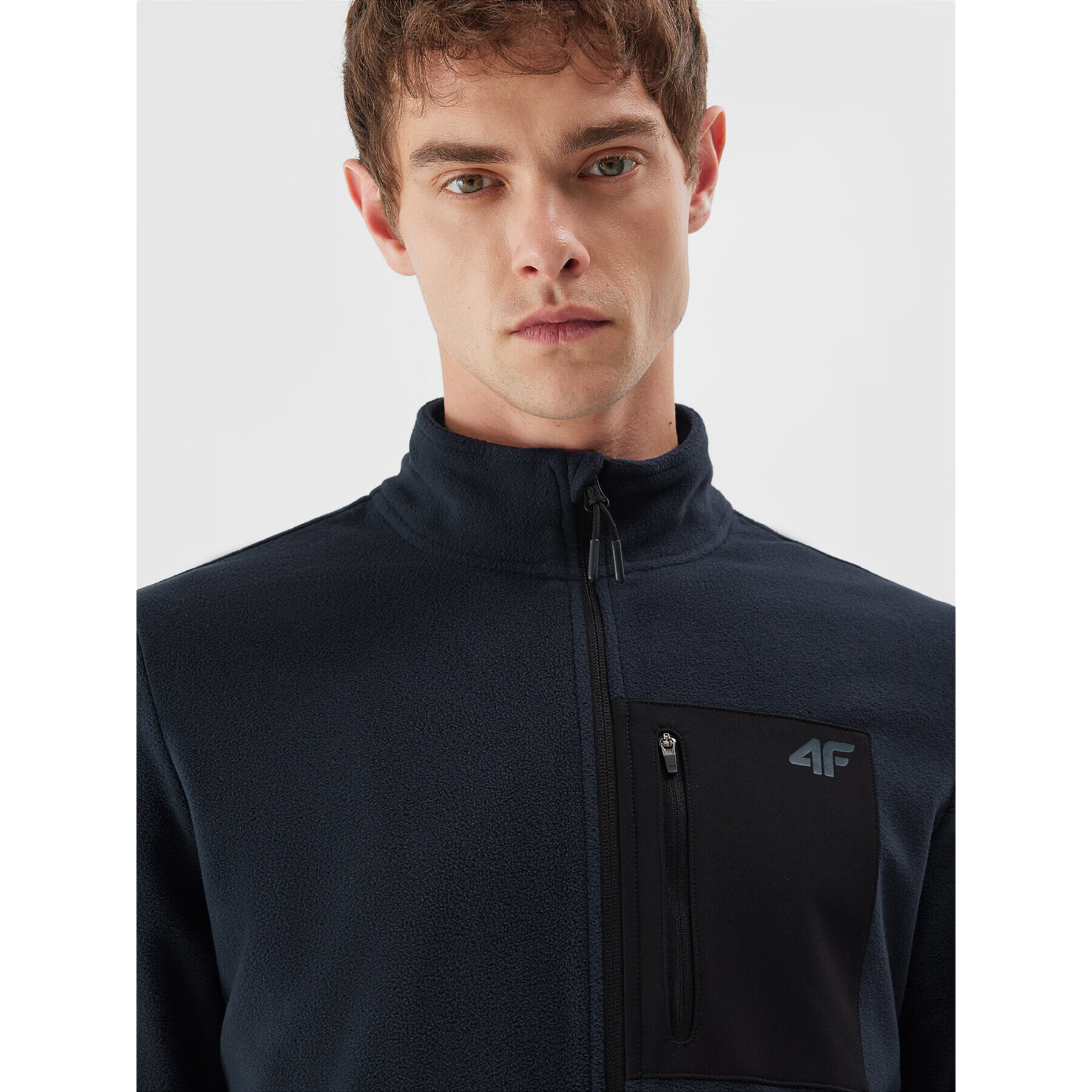 4F Полар AW23TFLEM123 Син Regular Fit - Pepit.bg