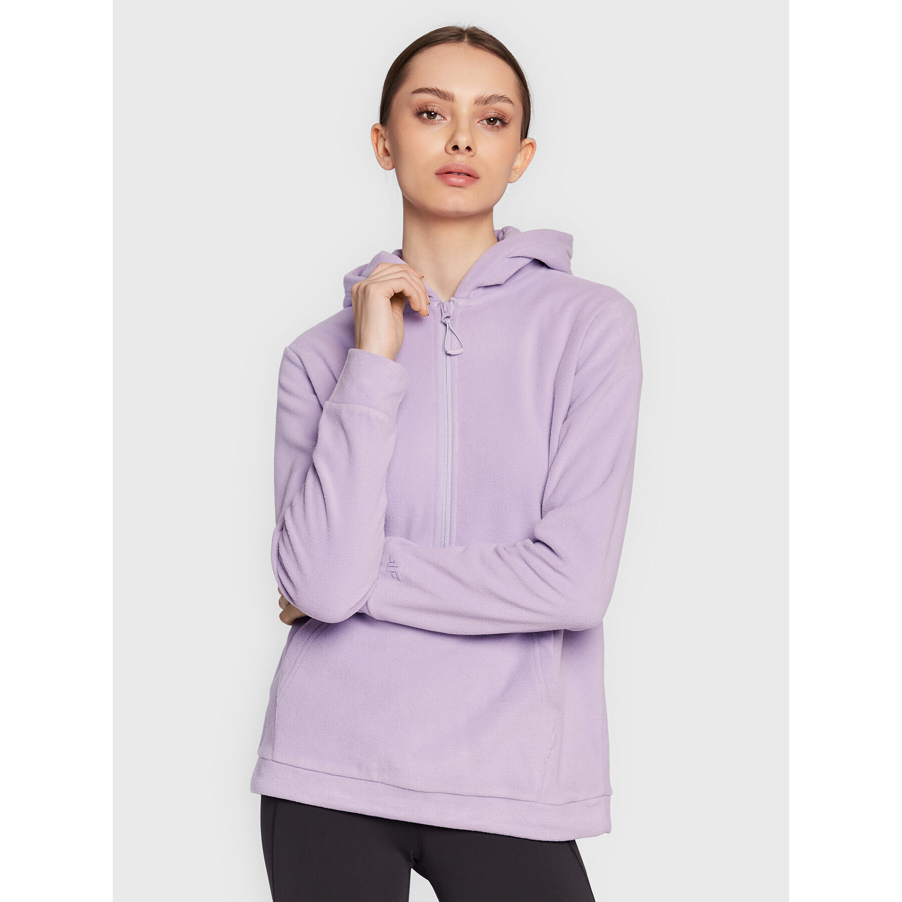 4F Полар H4Z22-PLD013 Виолетов Regular Fit - Pepit.bg