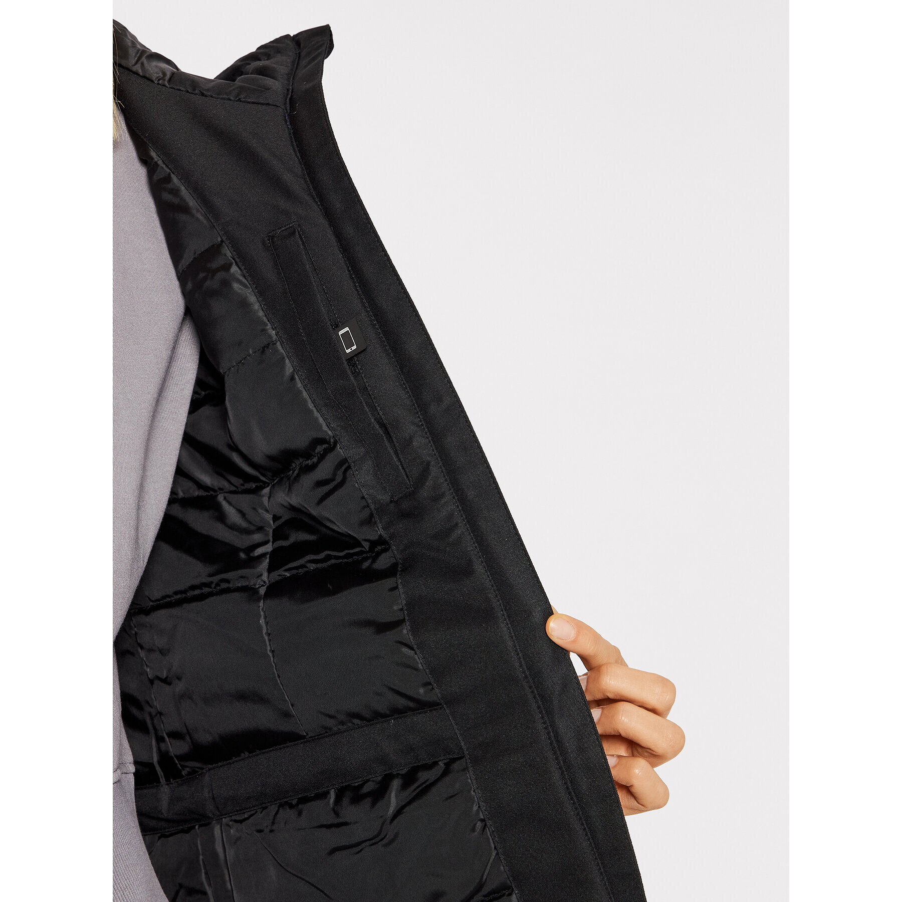 4F Преходно яке NOSH4-KUD351 Черен Regular Fit - Pepit.bg