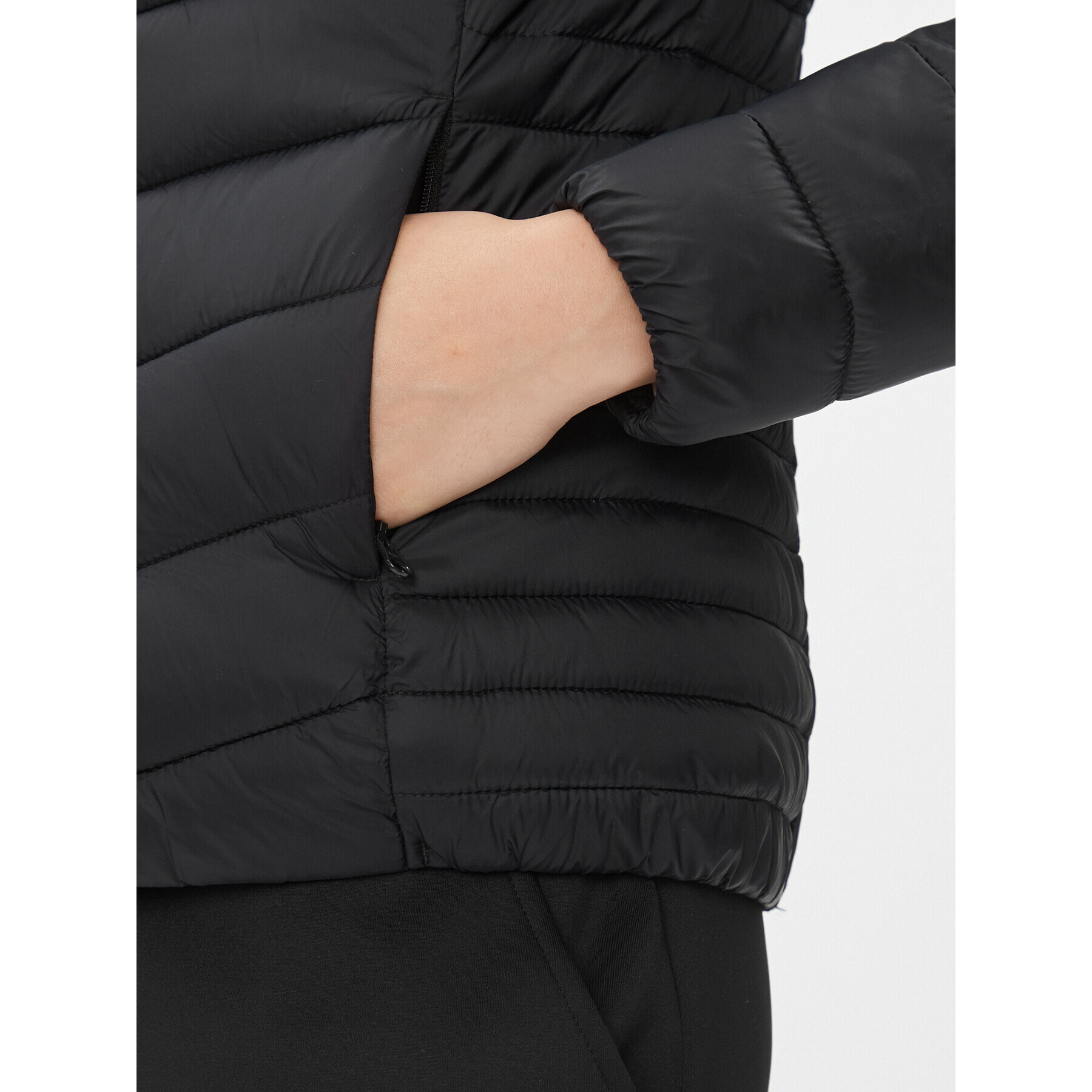 4F Пухено яке AW23TDJAF224 Черен Slim Fit - Pepit.bg