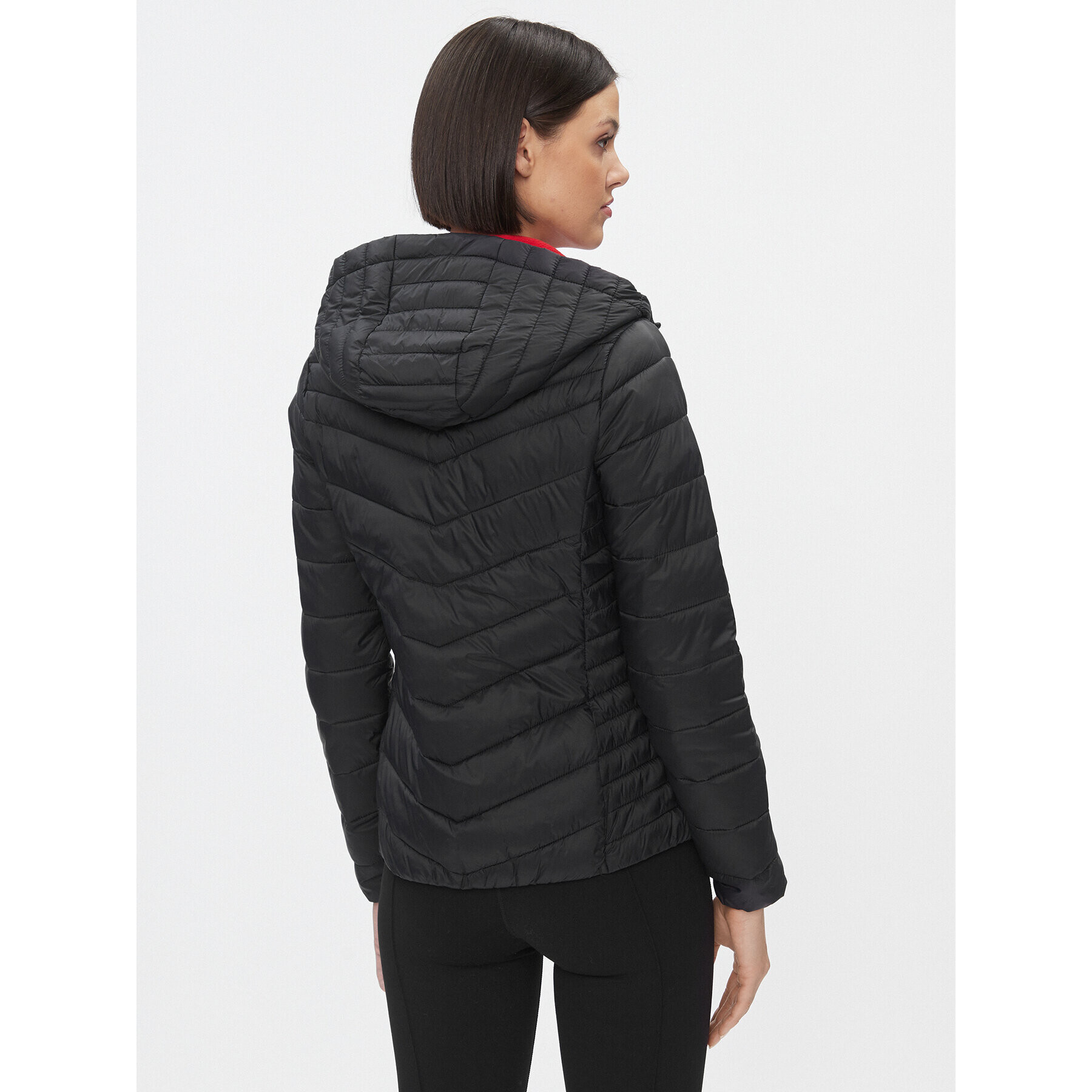 4F Пухено яке AW23TDJAF225 Черен Slim Fit - Pepit.bg