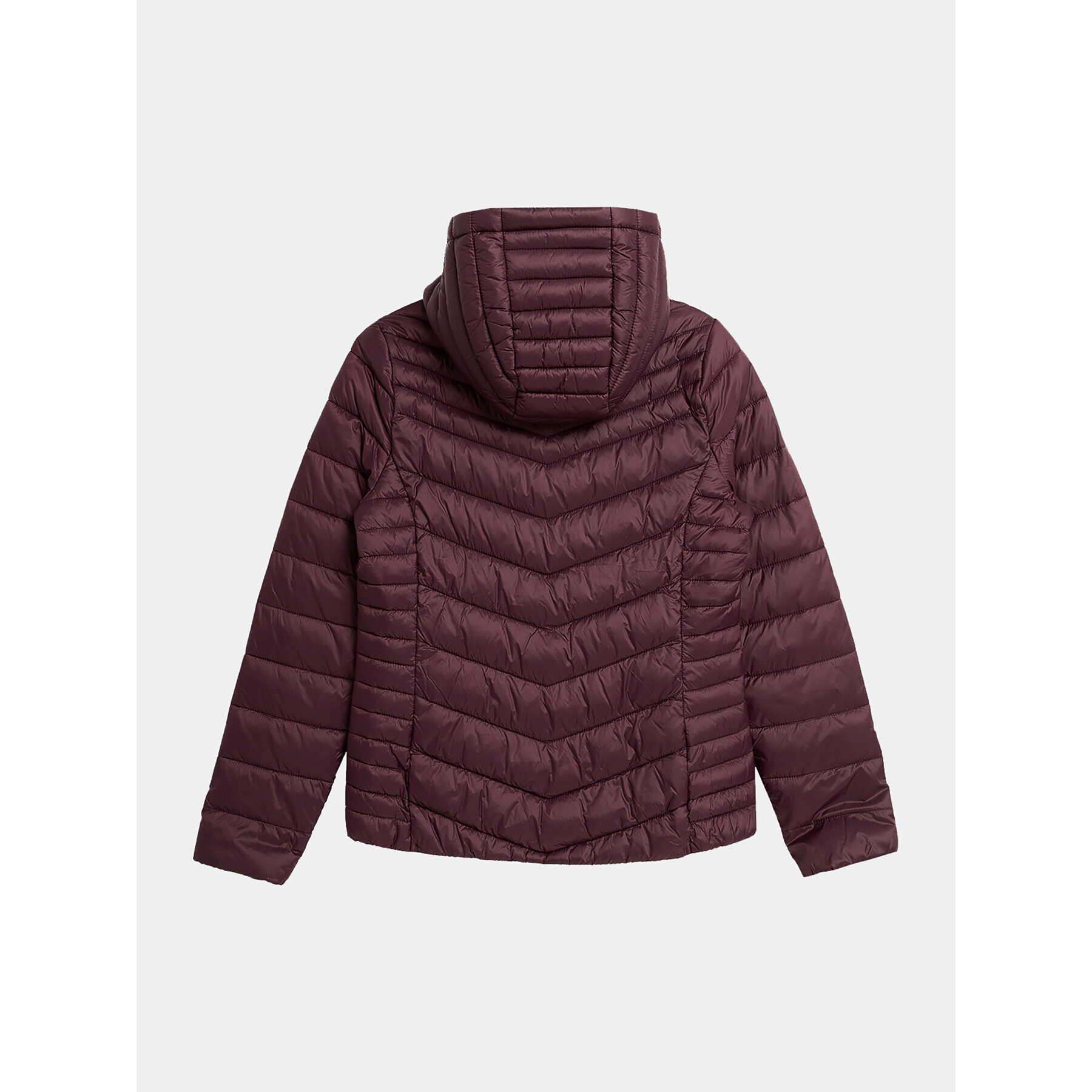 4F Пухено яке AW23TDJAF225 Виолетов Slim Fit - Pepit.bg