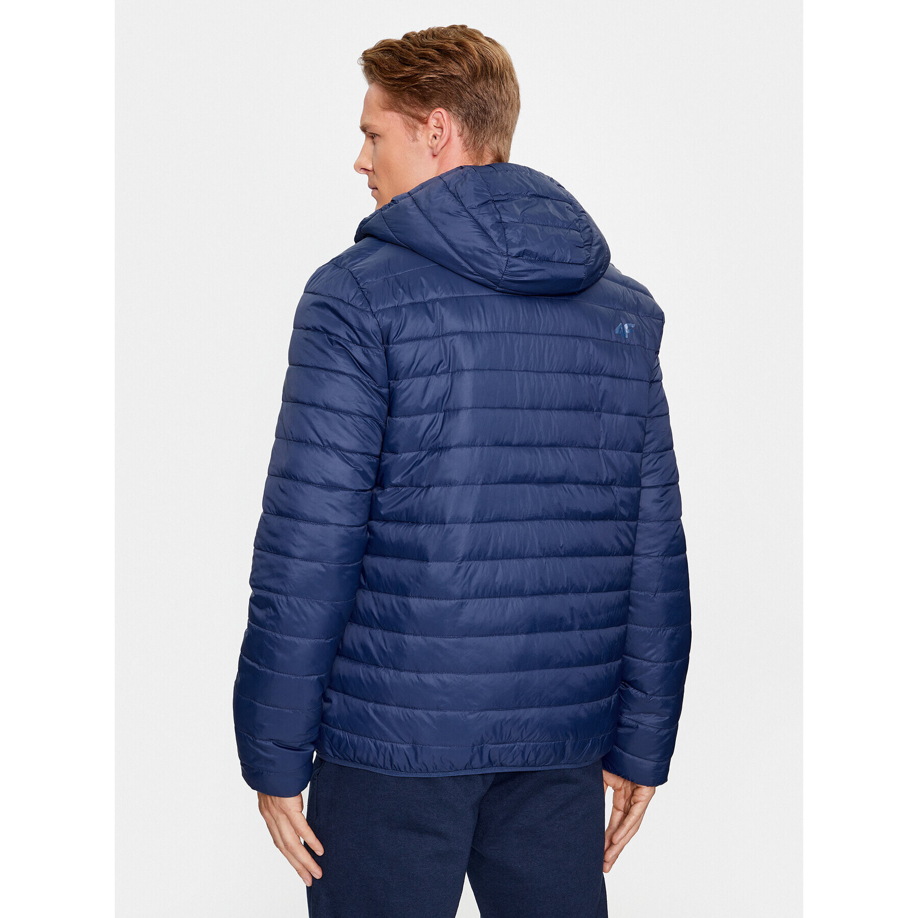 4F Пухено яке AW23TDJAM242 Тъмносин Regular Fit - Pepit.bg