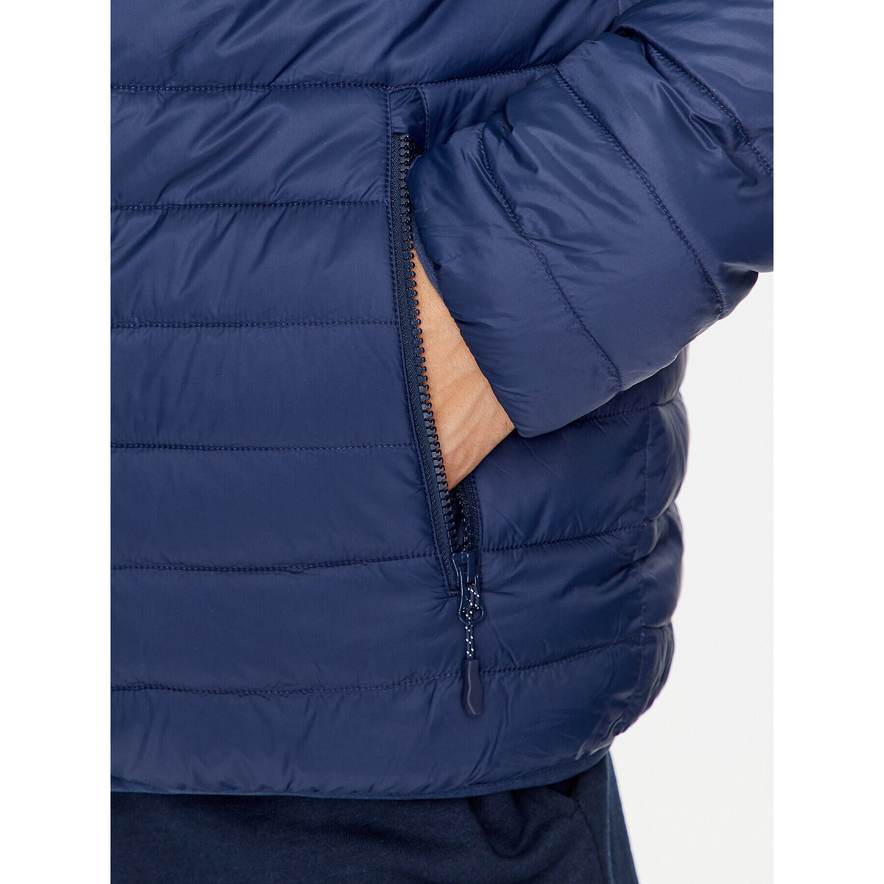 4F Пухено яке AW23TDJAM242 Тъмносин Regular Fit - Pepit.bg