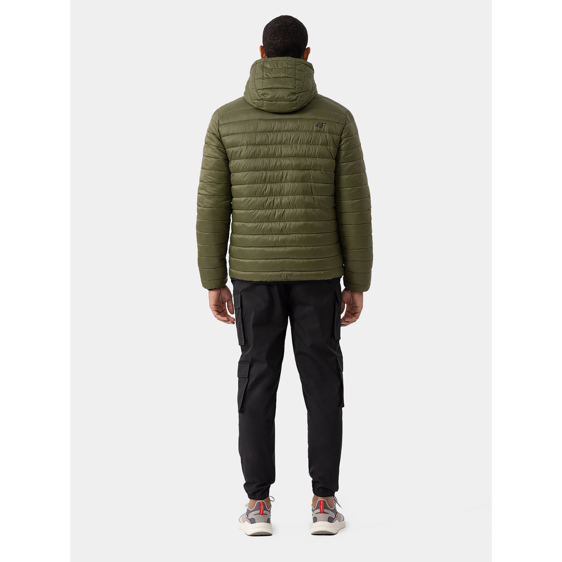 4F Пухено яке AW23TDJAM242 Зелен Regular Fit - Pepit.bg
