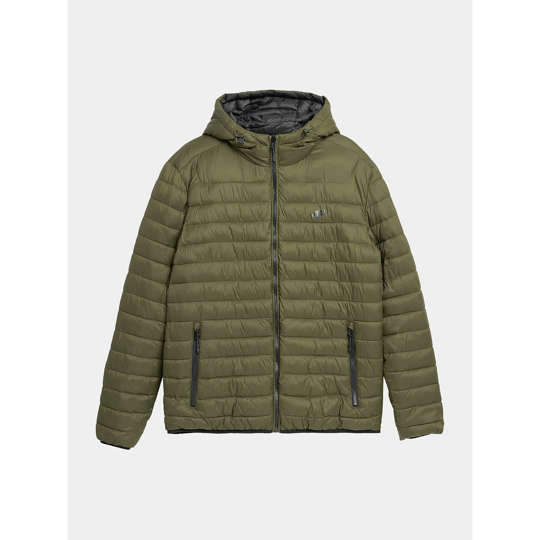 4F Пухено яке AW23TDJAM242 Зелен Regular Fit - Pepit.bg