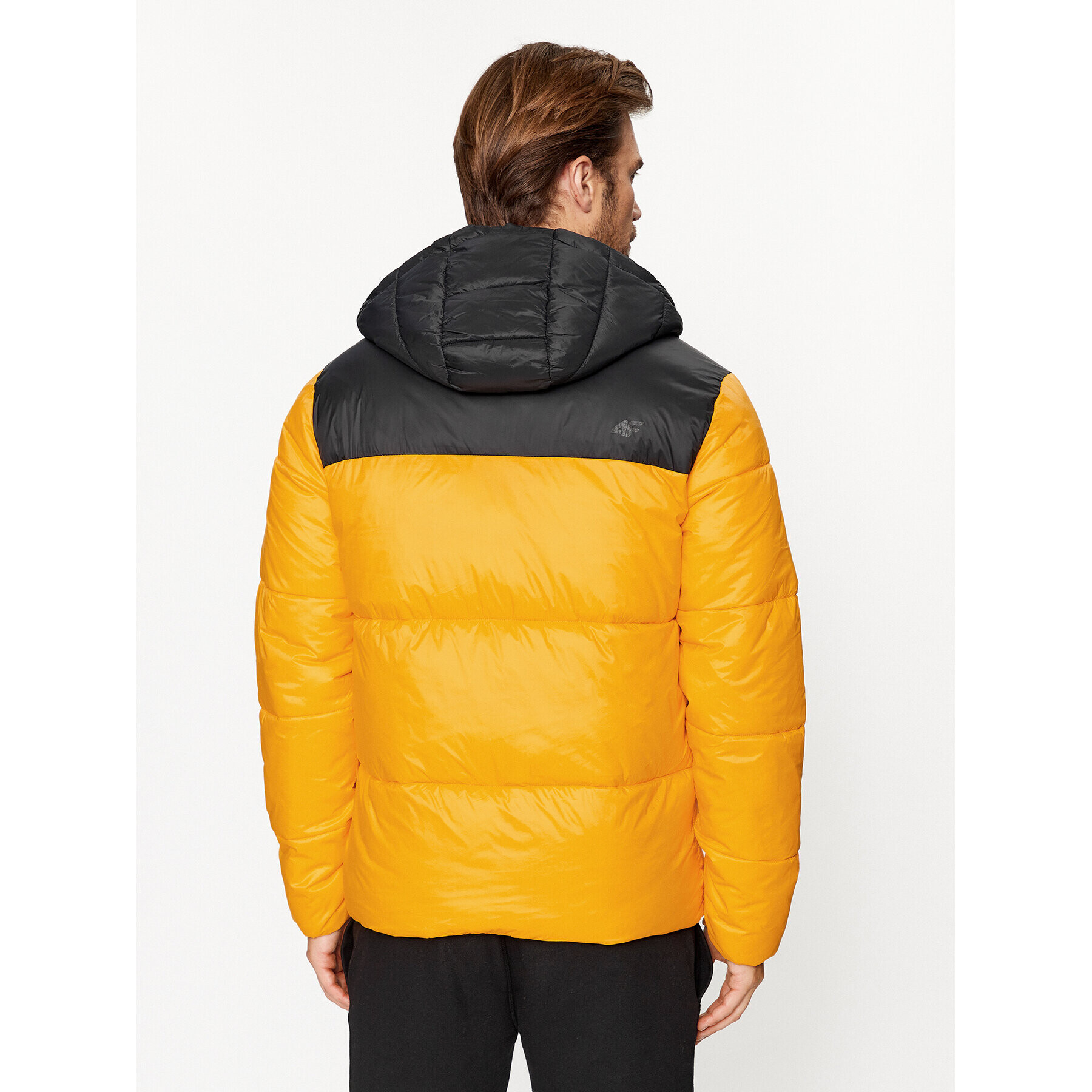 4F Пухено яке AW23TDJAM243 Оранжев Regular Fit - Pepit.bg
